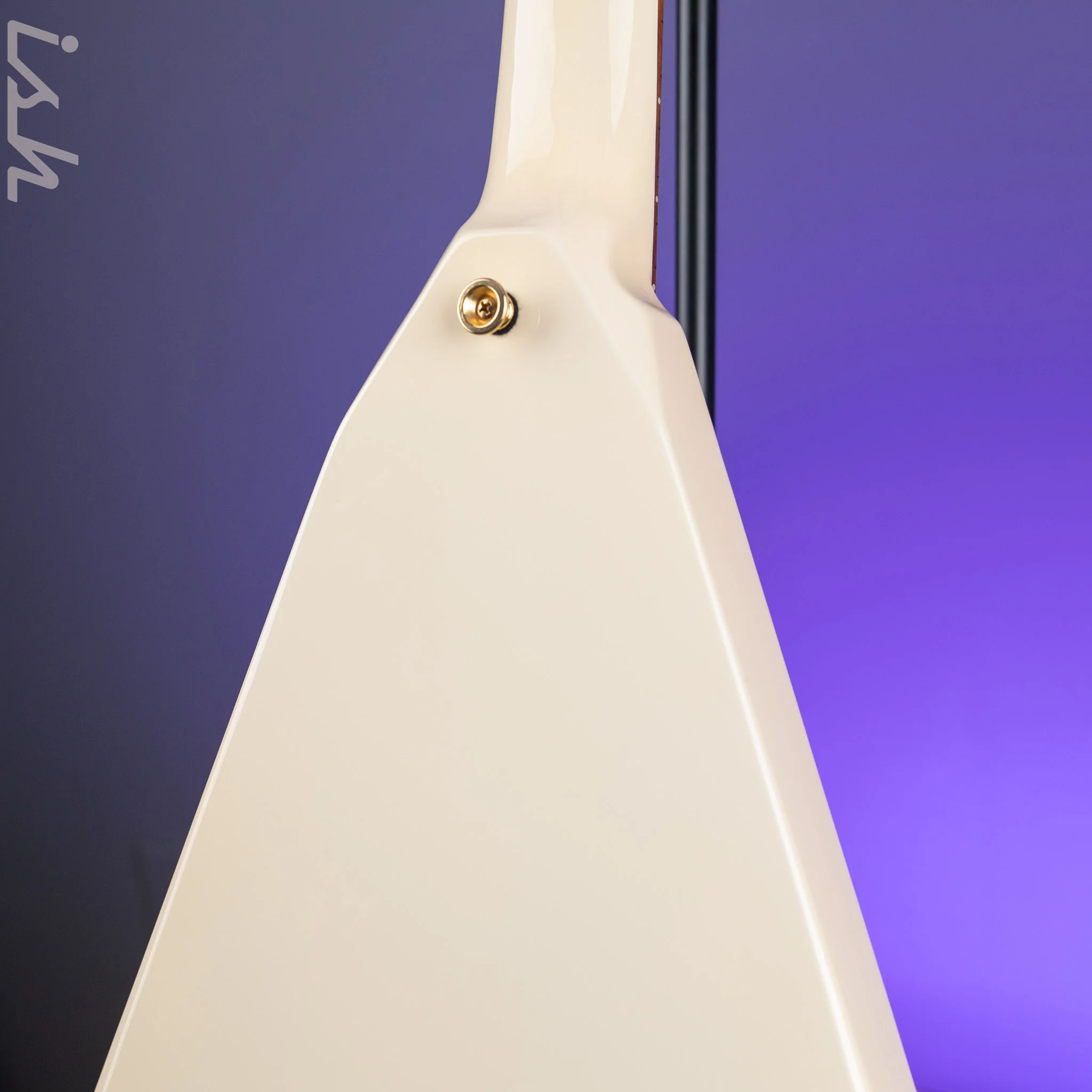 1991 Jackson USA Randy Rhoads V Antique White w/ Black Pinstripes - Image 8