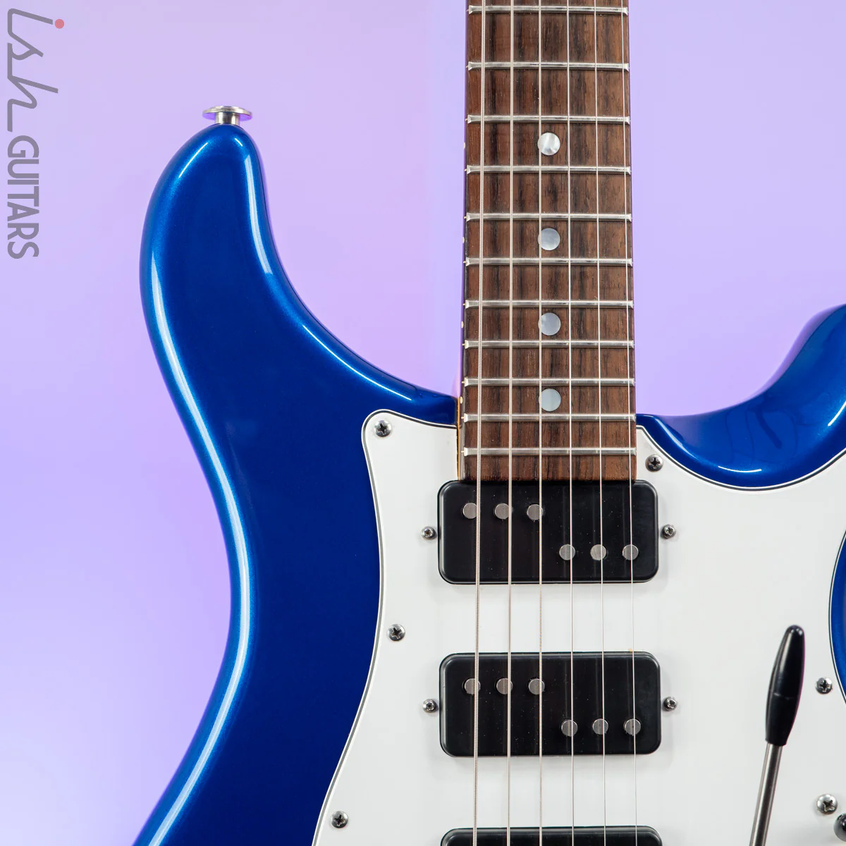 1992 PRS EG 3 (Series II) Lindy Fralin "Domino" Pickups Metallic Blue - Image 3