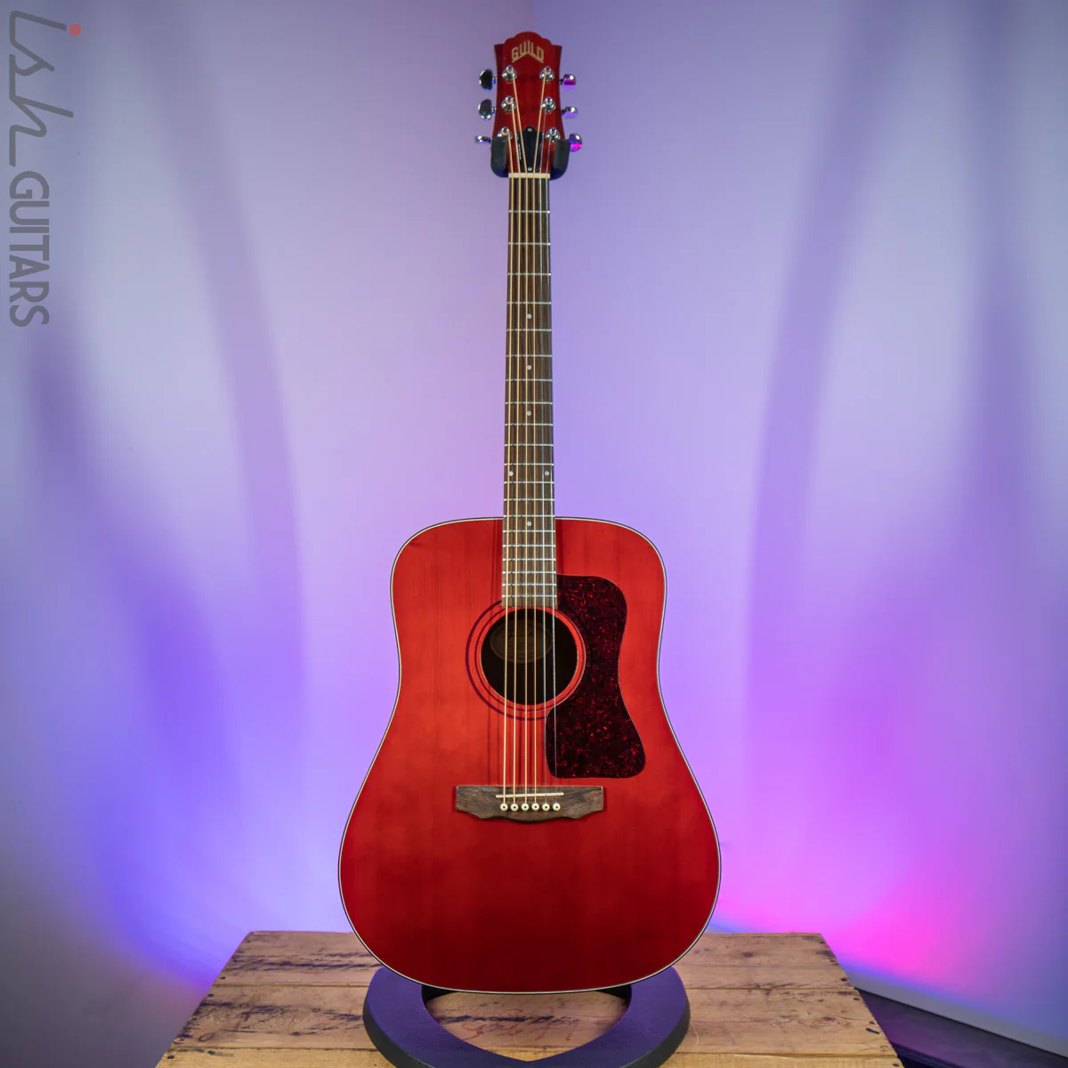 1995 USA Guild D4 HR Wine Red RARE - Image 2