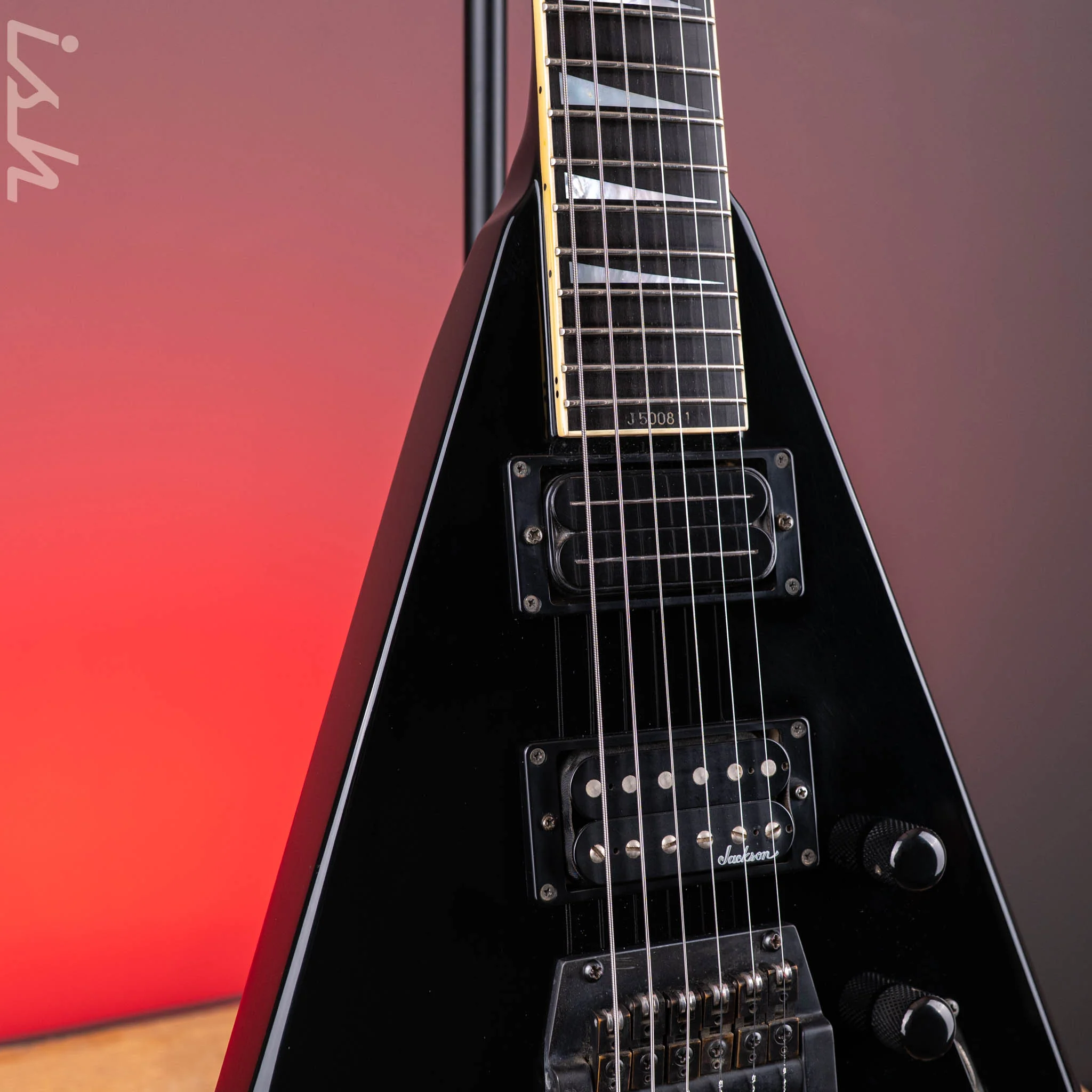 1995 Jackson Dave Mustaine King V Pro Black - Image 4