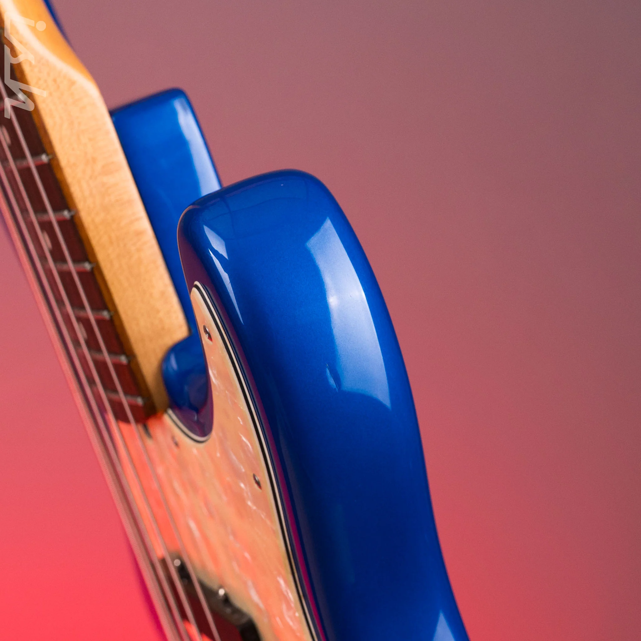 1996 Fender 50th Anniversary USA Jazz Bass Deluxe Active Blue Burst w/ EMG Pickups & Preamp - Image 14