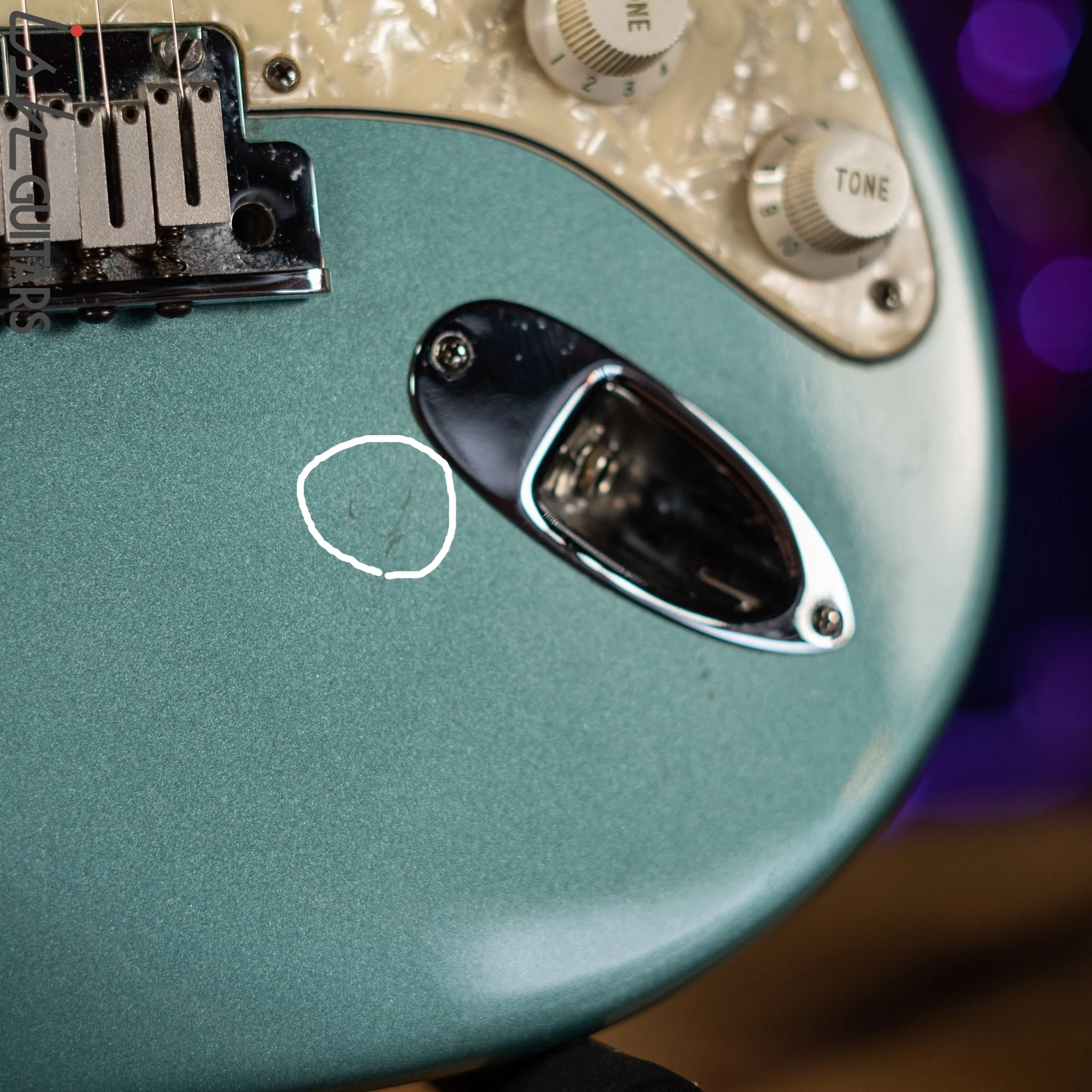 1996 Fender Lone Star Stratocaster Strat Teal Green Metallic - Image 7