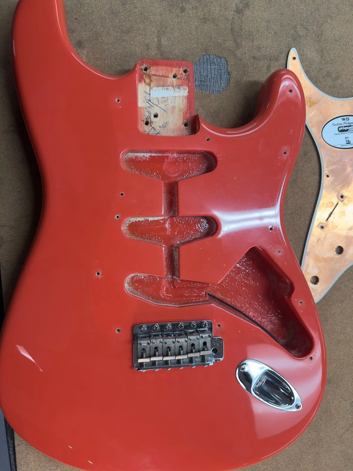 1996 Fender Stratocaster Vintage '62 American Strat Body Fiesta Red - Image 18