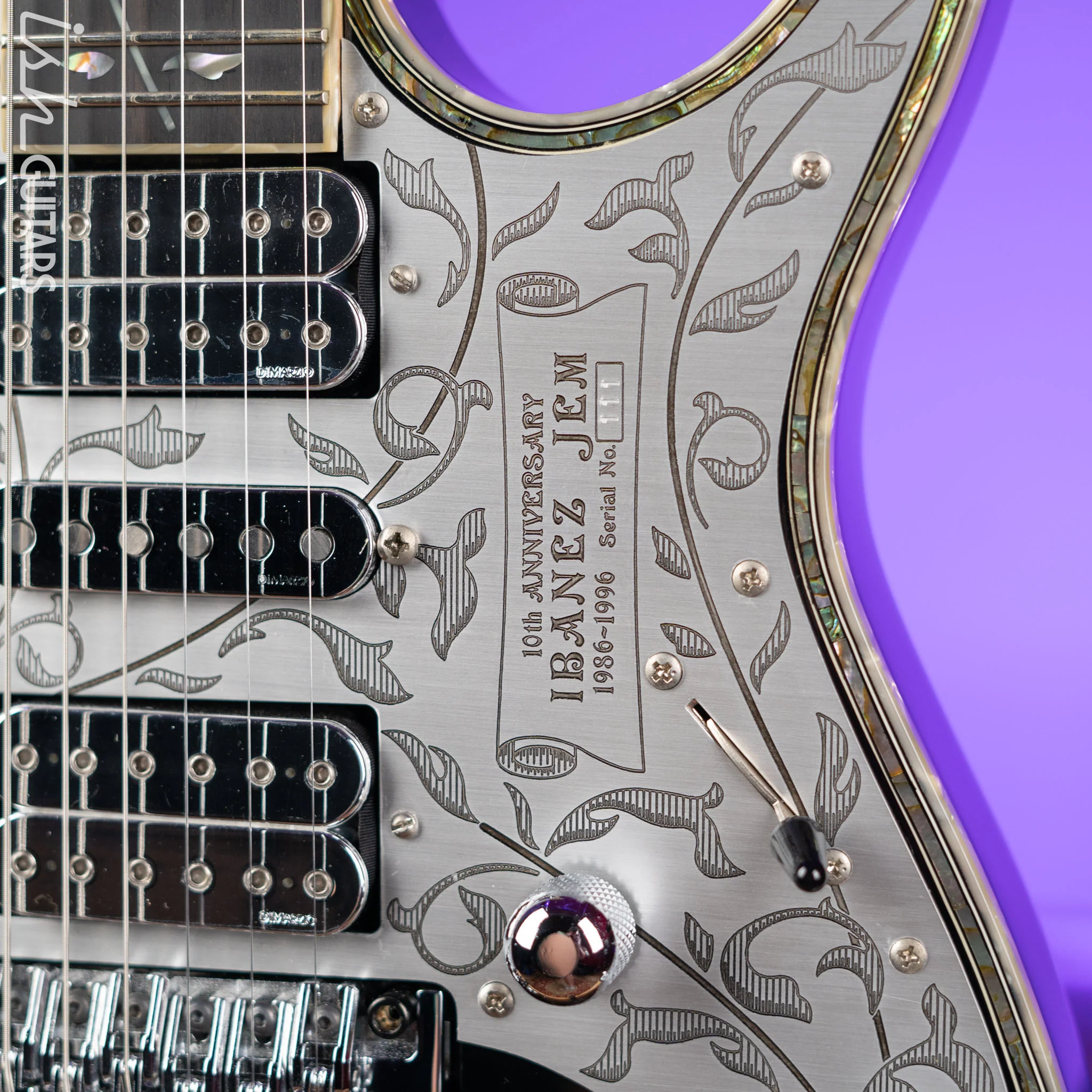 1996 Ibanez JEM10th Steve Vai Signature 10th Anniversary Black - Image 5