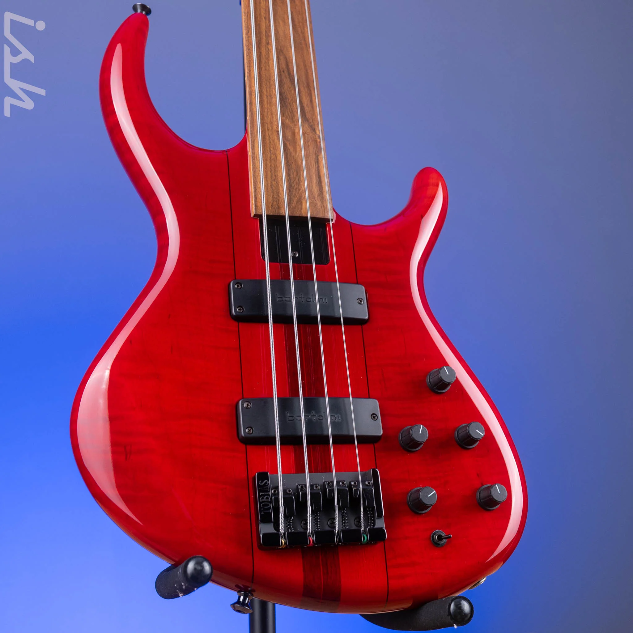 1996 Tobias Basic 4 Fretless Red