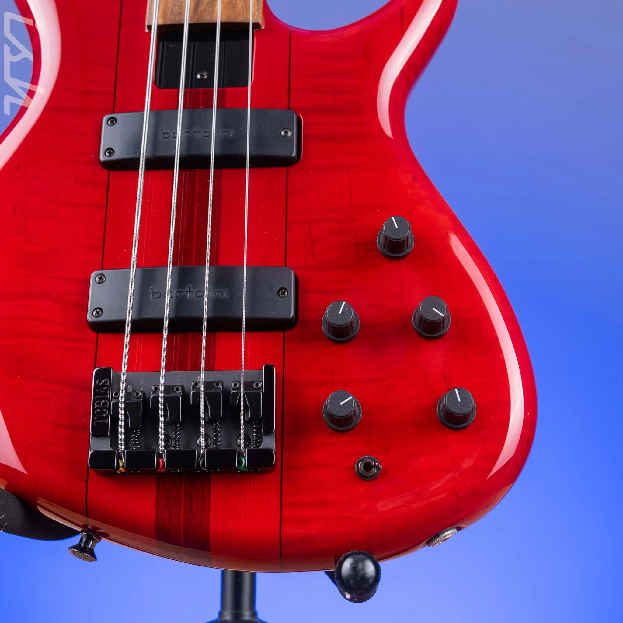 1996 Tobias Basic 4 Fretless Red - Image 4
