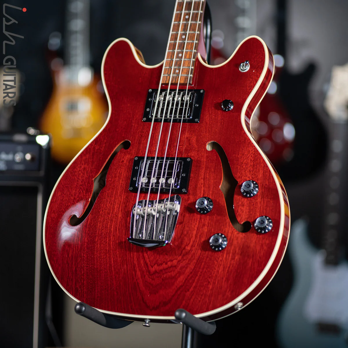 1997 USA Guild Starfire II Bass Guitar 4 String Semi Hollow Bass PROJECT - Image 5
