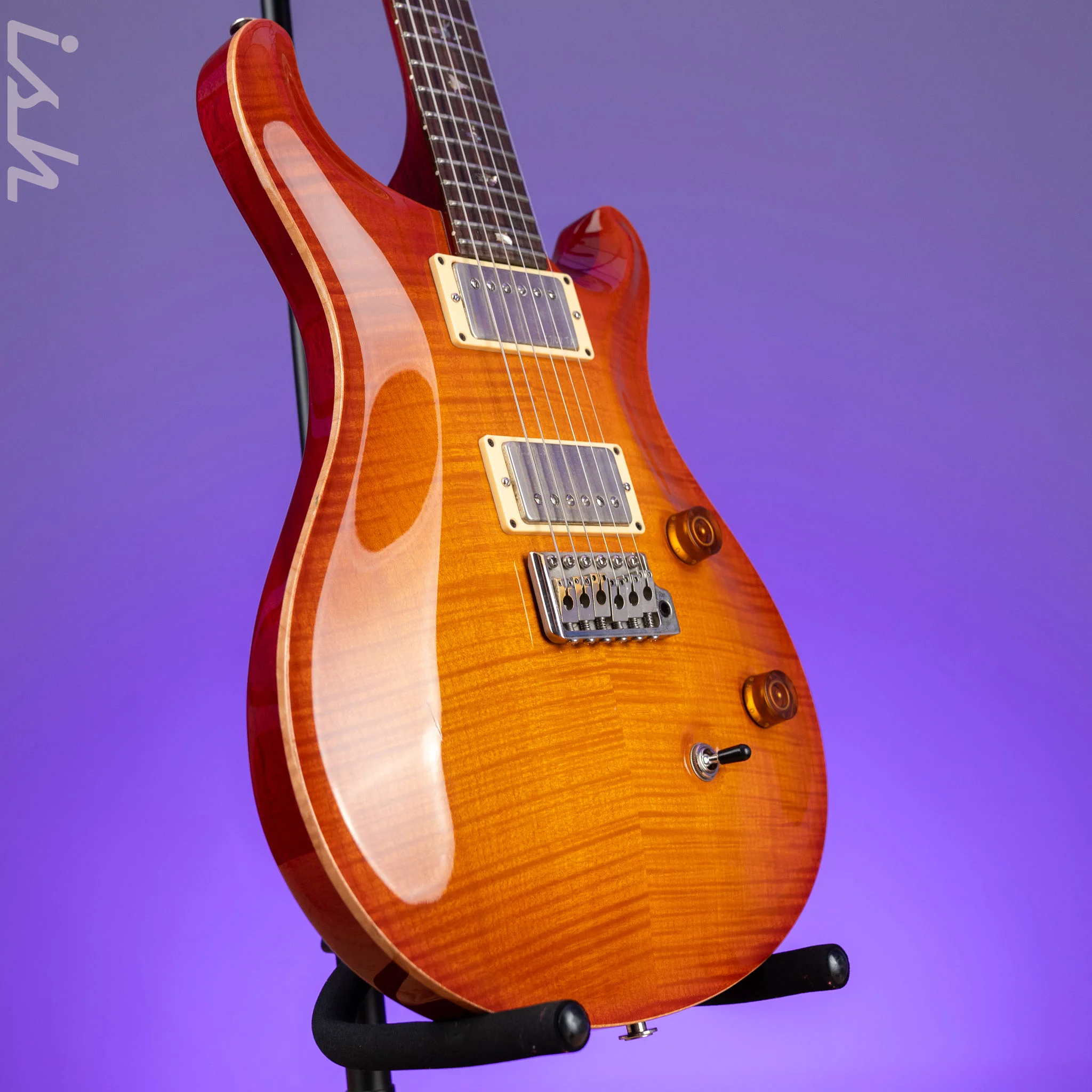 1997 PRS Paul Reed Smith Custom 24 Vintage Sunburst 10 Top - Image 3