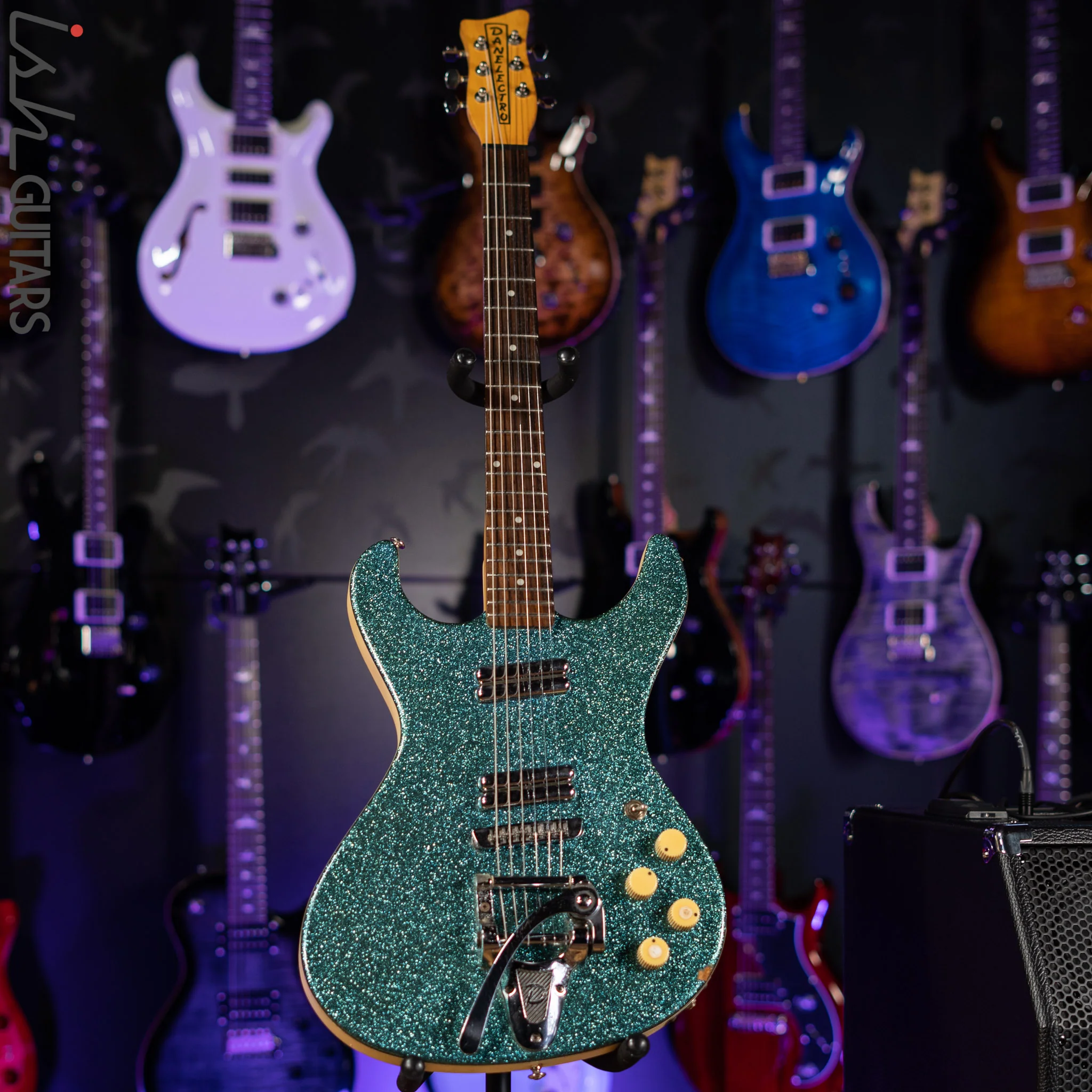 1998-2001 Danelectro Hodad Aquamarine Sparkle - Image 3