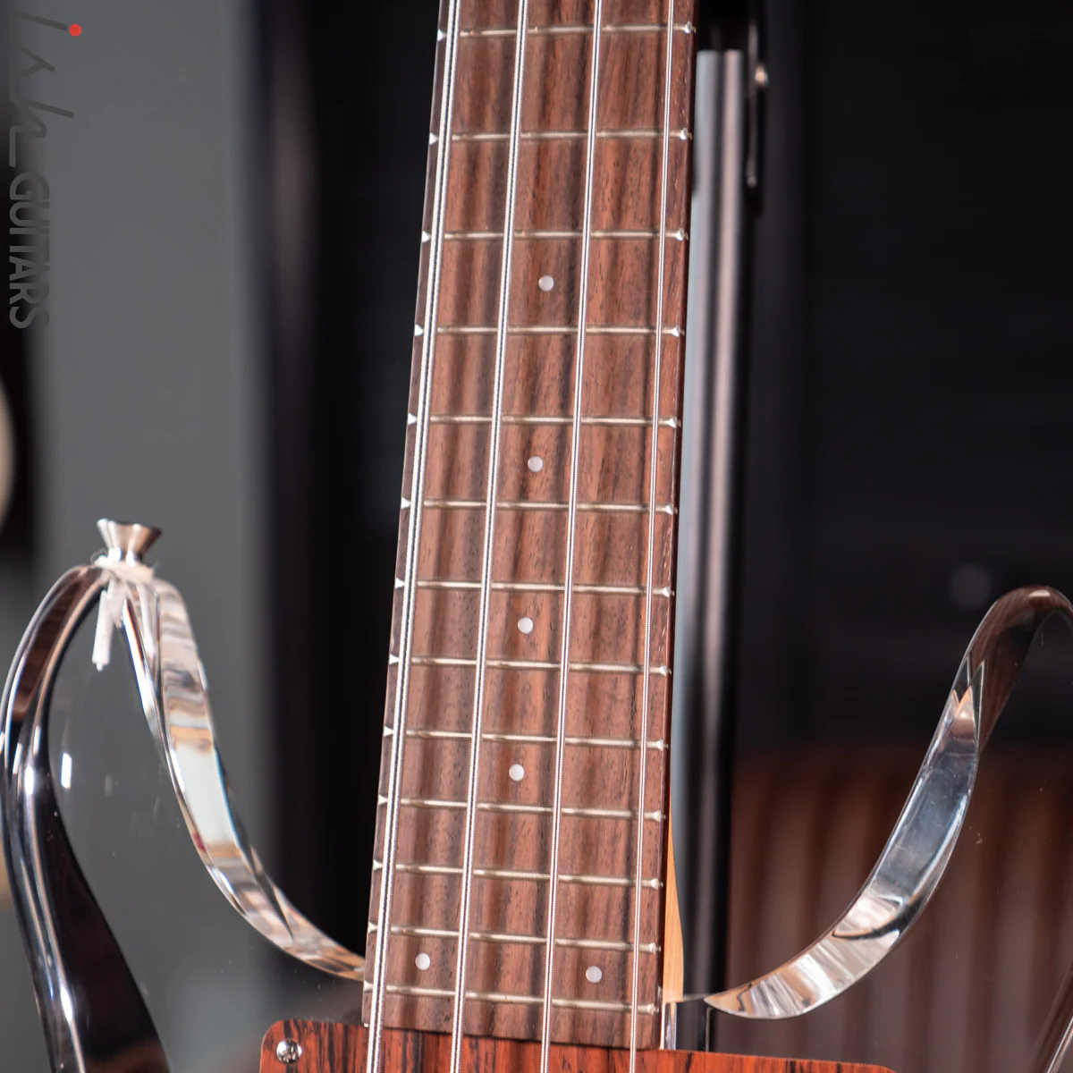 1998 Dan Armstrong Ampeg Lucite Bass Clear Reissue MIJ - Image 7