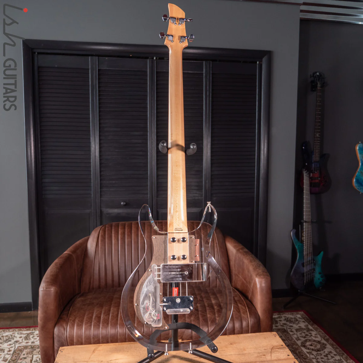 1998 Dan Armstrong Ampeg Lucite Bass Clear Reissue MIJ - Image 9
