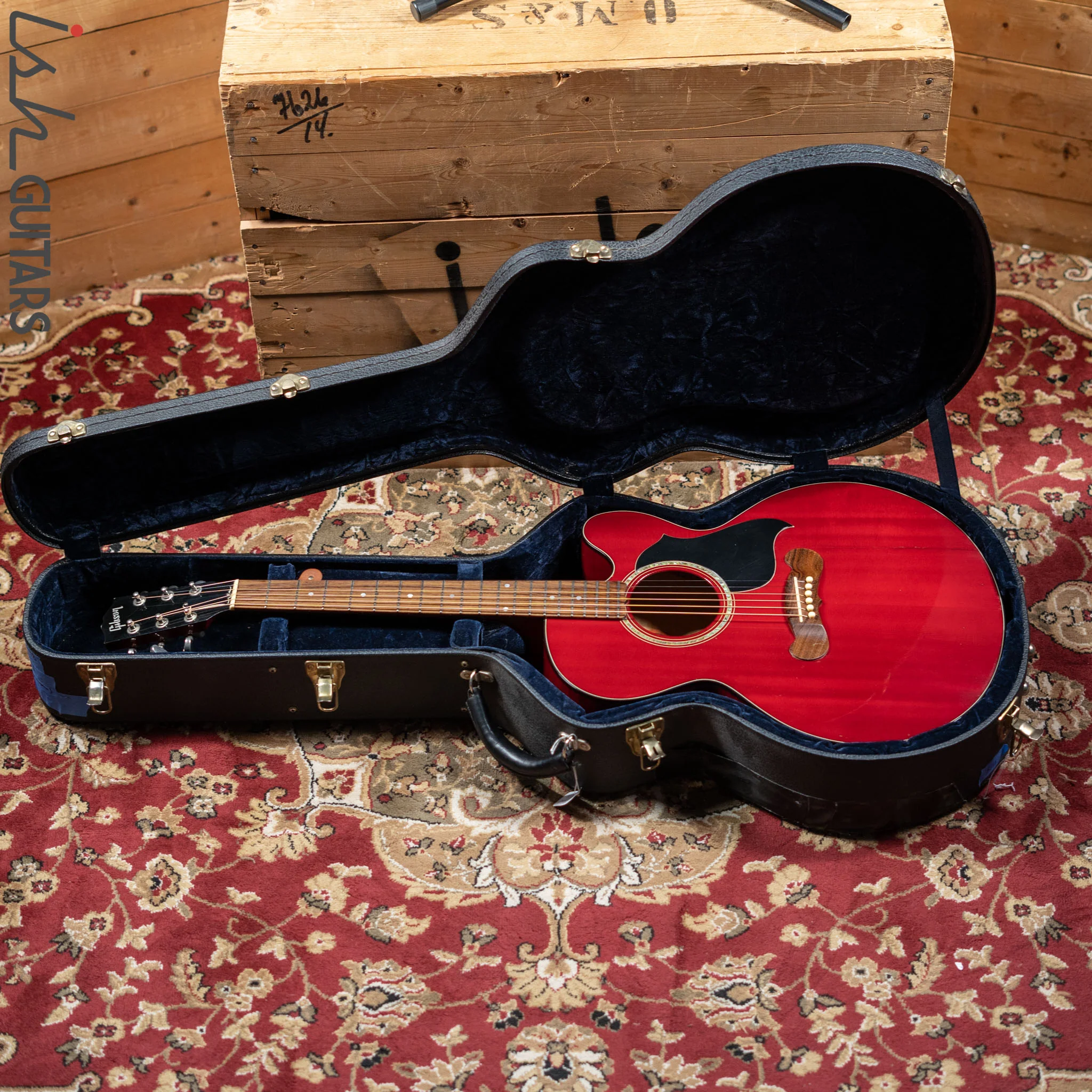 1998 Gibson EC-10 Acoustic-Electric Guitar Standard Cherry - Image 25