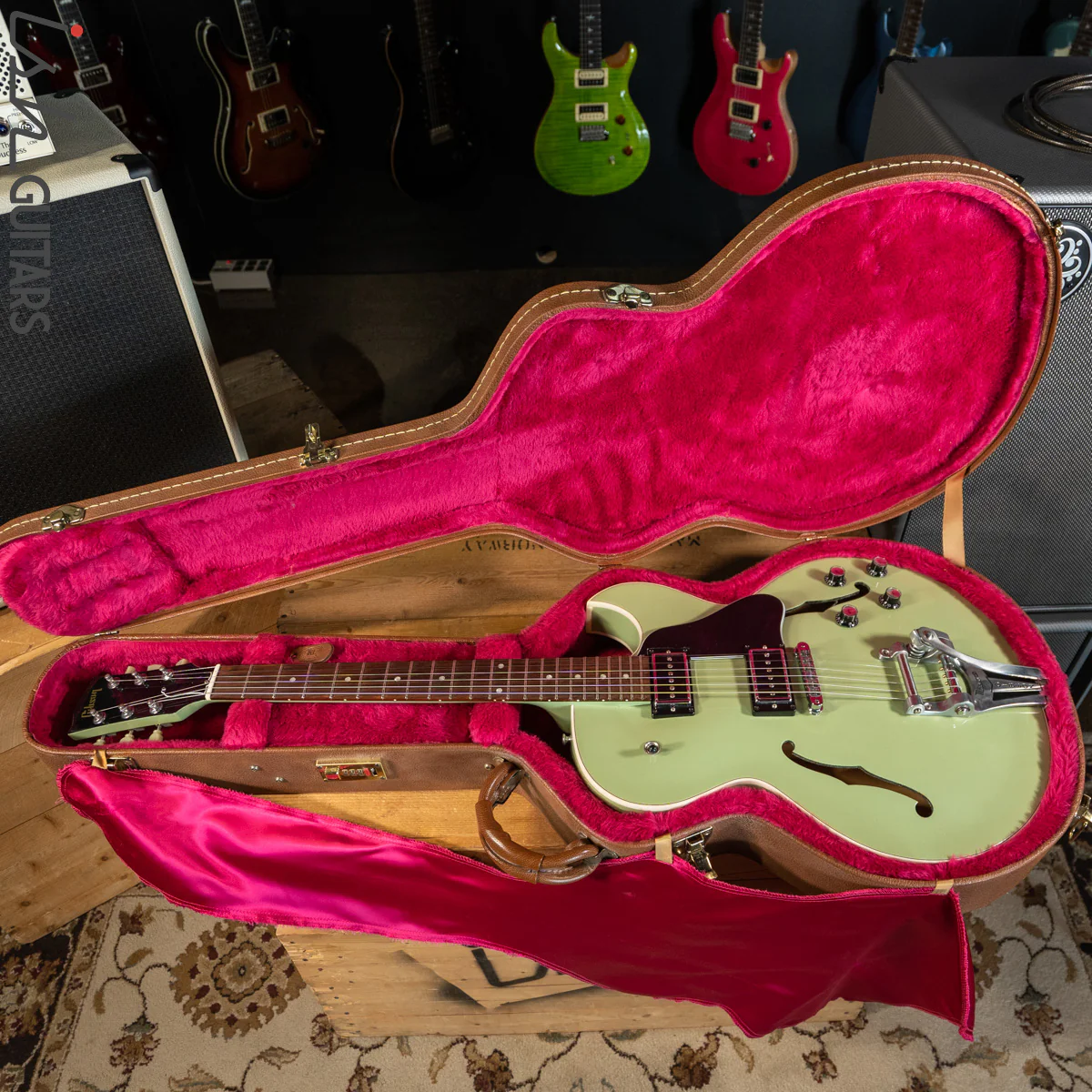 1998 Gibson ES-135 Willow Green Custom Color - Image 24