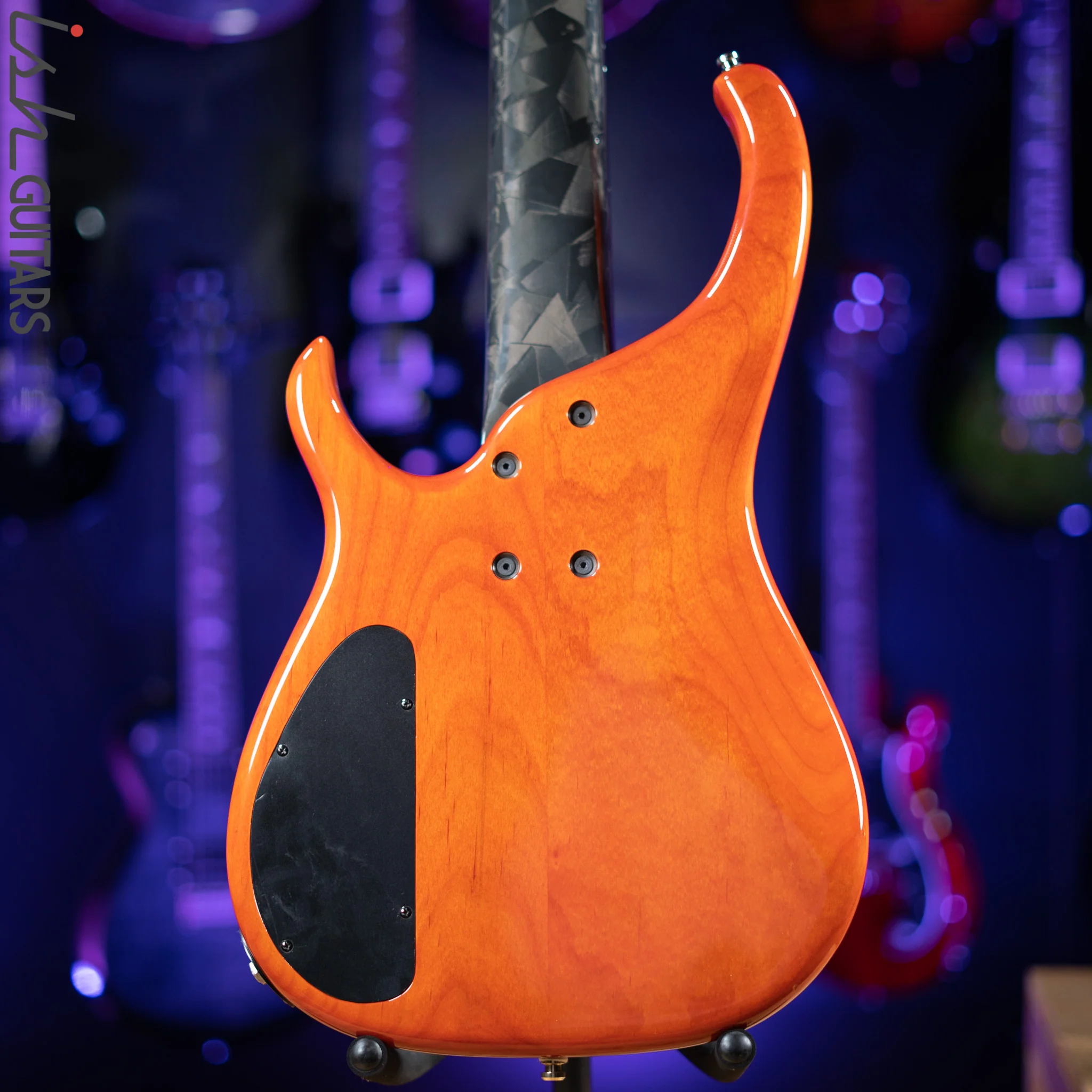 1998 Modulus Q5 Quantum 5-String Bass Orange Quilt - Image 10
