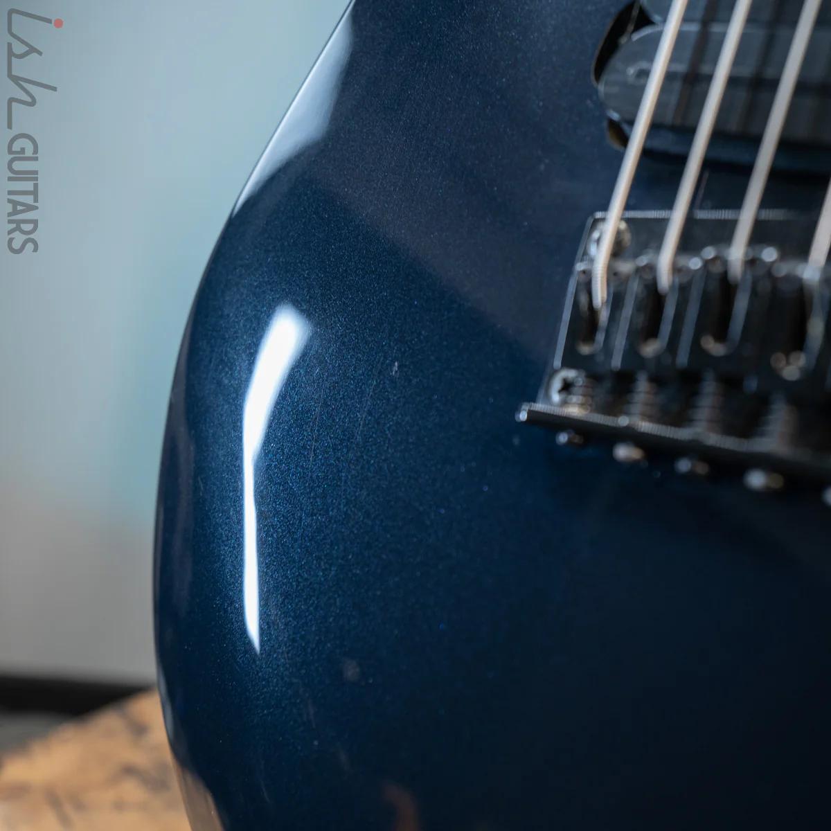 1998 Schecter Diamond Series CB-2000 Celloblaster 5 String Metallic Navy Blue - Image 14