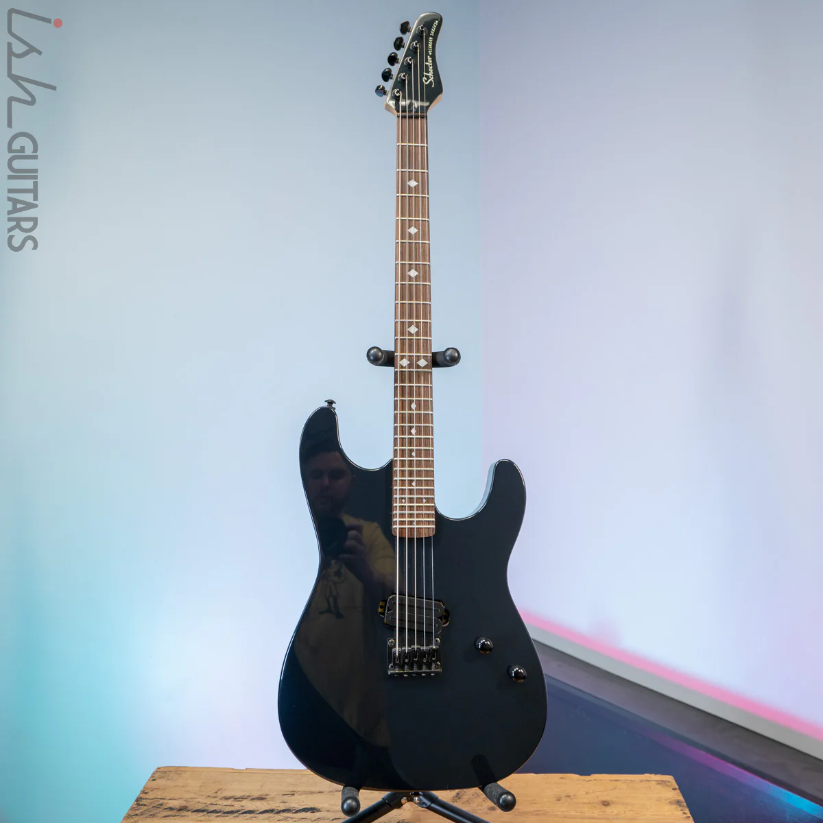 1998 Schecter Diamond Series CB-2000 Celloblaster 5 String Metallic Navy Blue - Image 2