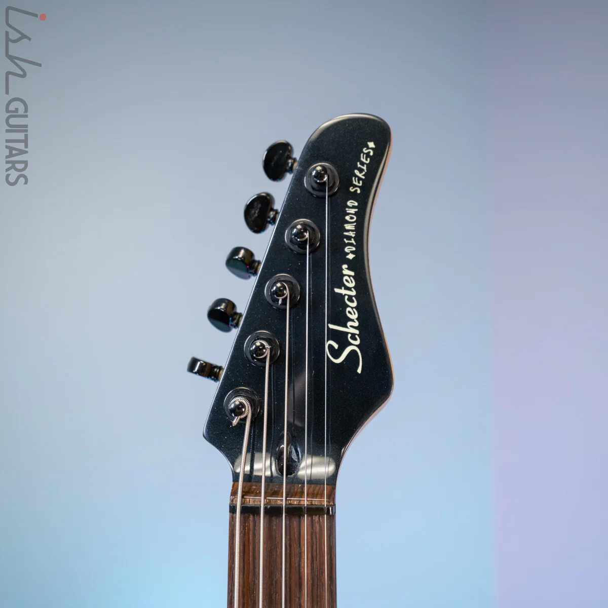 1998 Schecter Diamond Series CB-2000 Celloblaster 5 String Metallic Navy Blue - Image 7