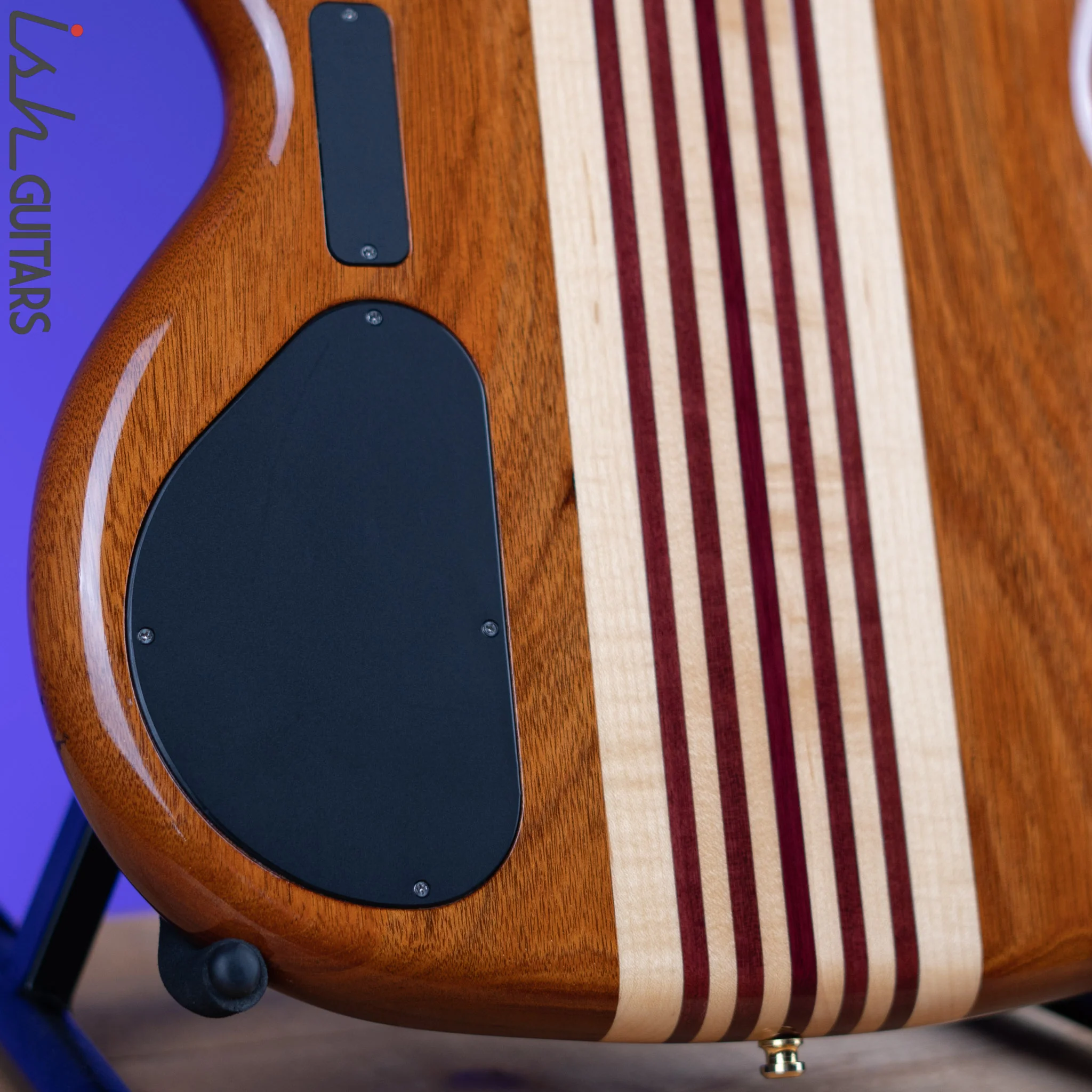 2000 Alembic Spoiler 7-String Bass Lined Fretless Natural - Image 12