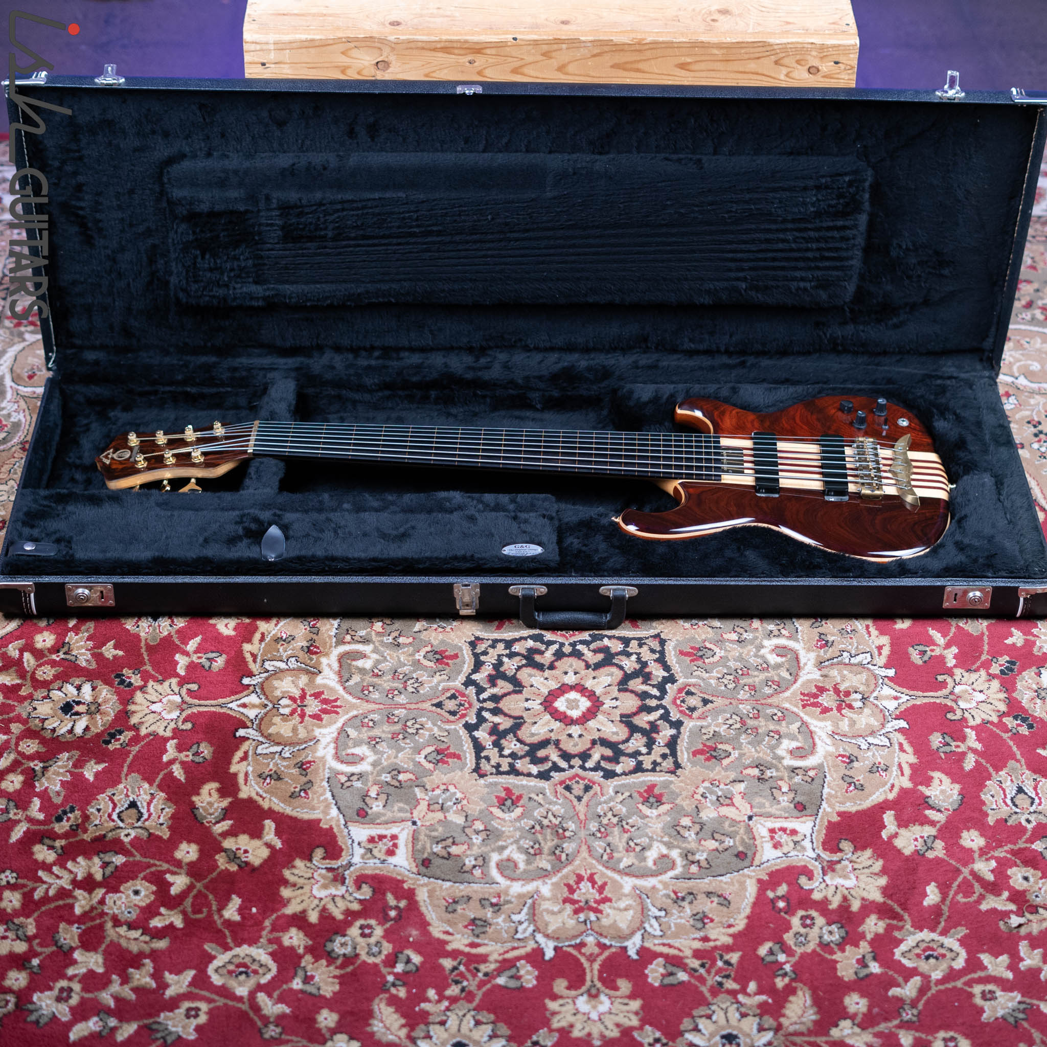 2000 Alembic Spoiler 7-String Bass Lined Fretless Natural - Image 24