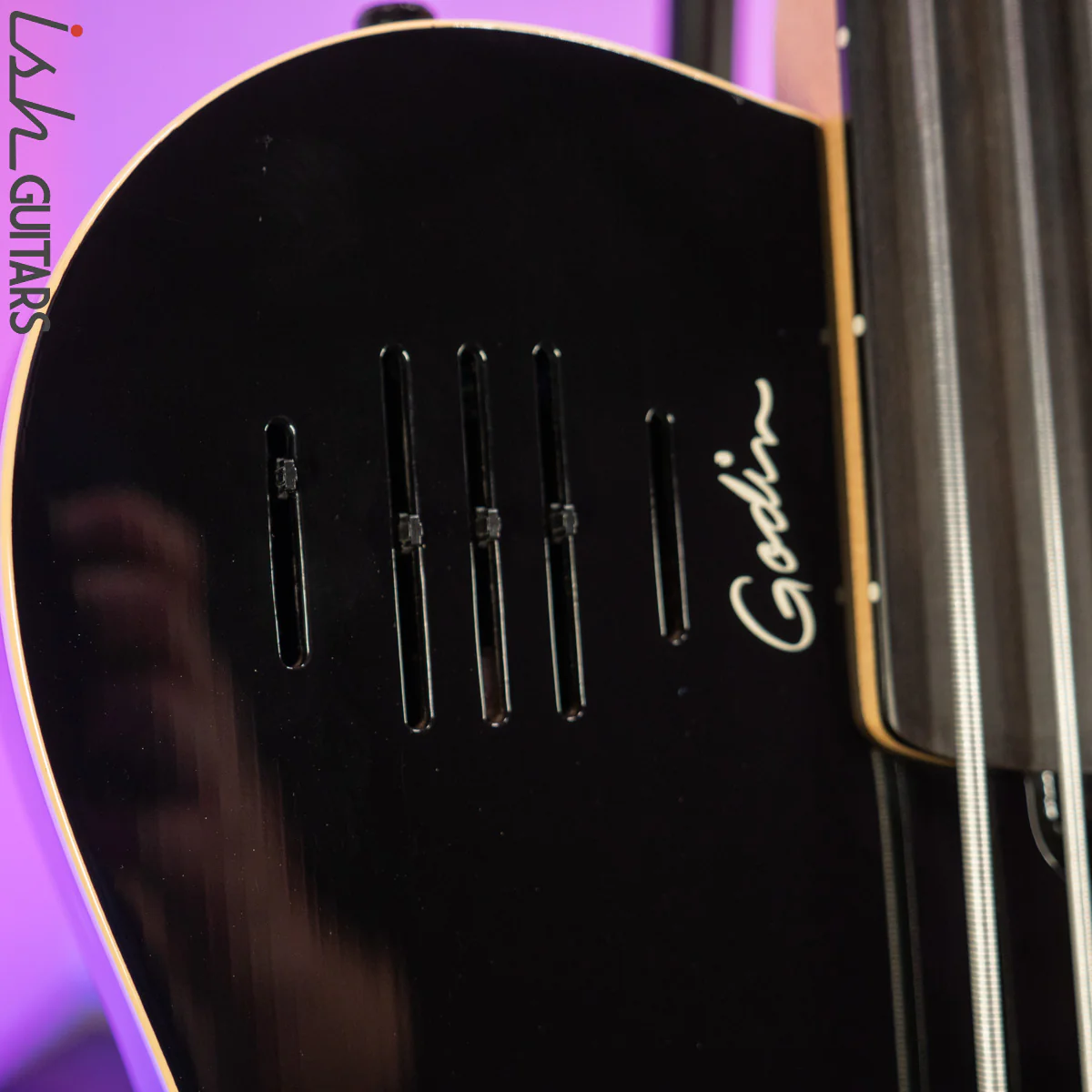 2000 Godin A5 Five-String Fretless Semi-Acoustic Bass - Image 13