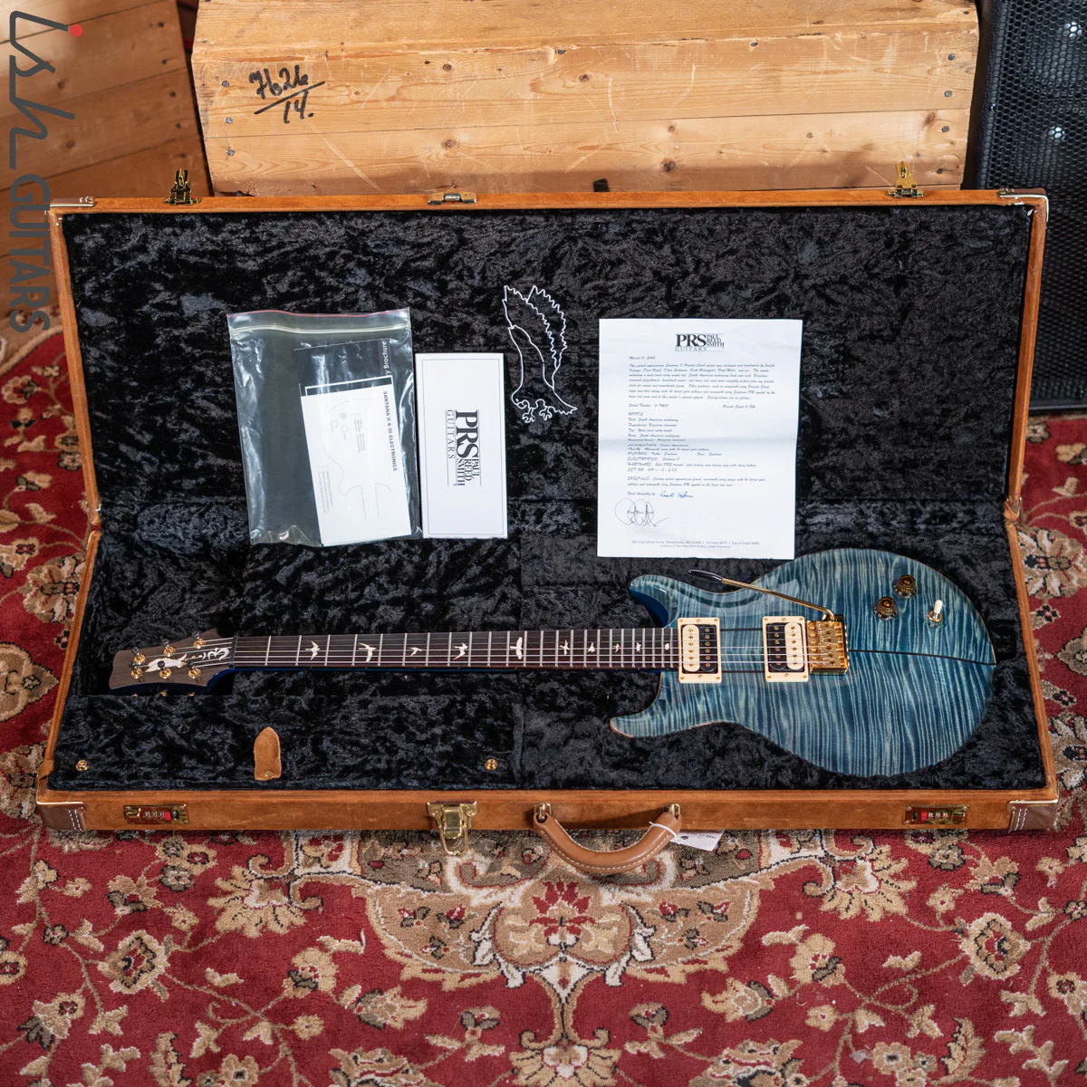 2005 PRS Santana II Private Stock Faded Aquamarine - Image 12