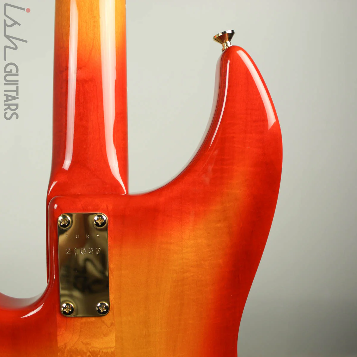 2000’s Fury Tornado Fretless Signed Cherry Sunburst - Image 15