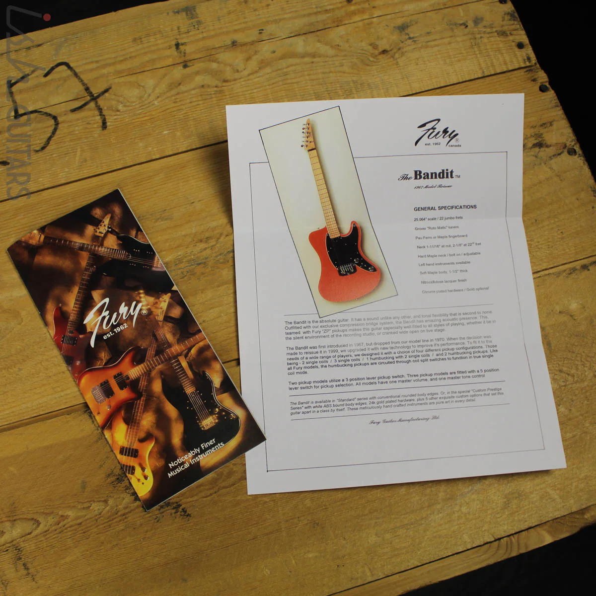 2000’s Fury Tornado Fretless Signed Cherry Sunburst - Image 20