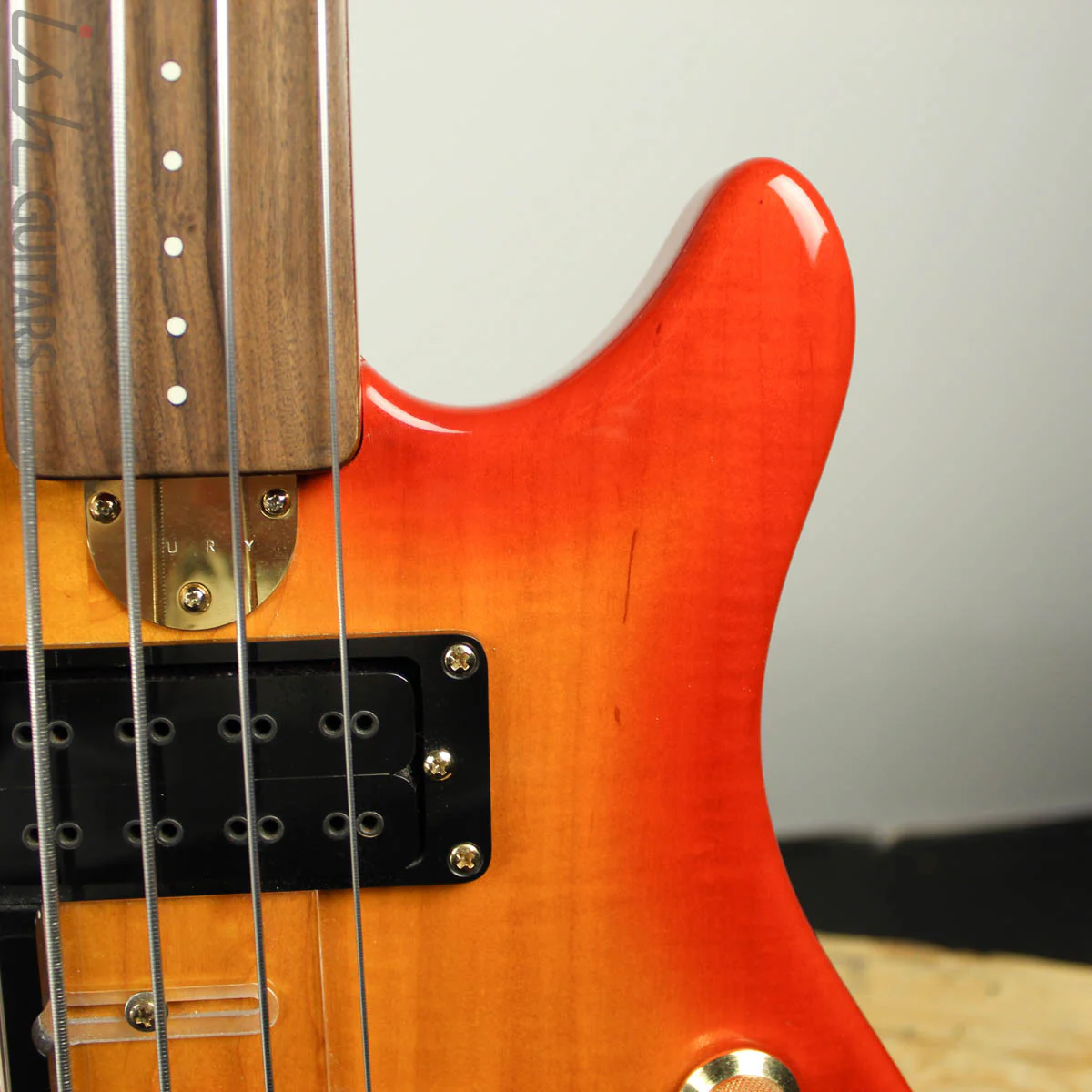 2000’s Fury Tornado Fretless Signed Cherry Sunburst - Image 6