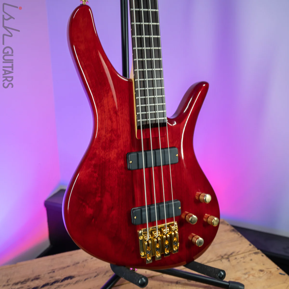 2000 Samick Bass Translucent Red - Image 5