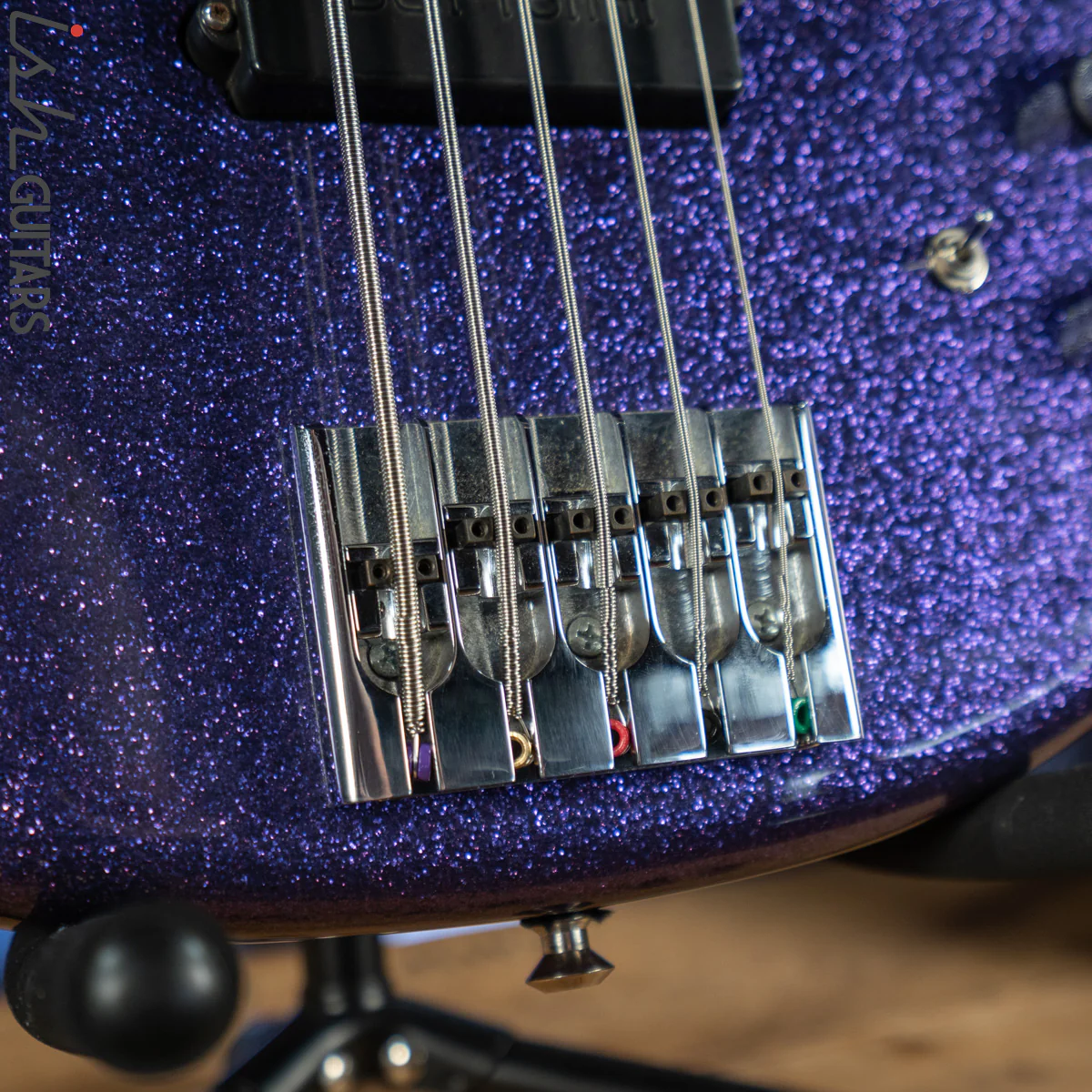 2001 Modulus Funk Unlimited FU5 Flea Bass FB5 - Rare Purple Glitter - Image 7