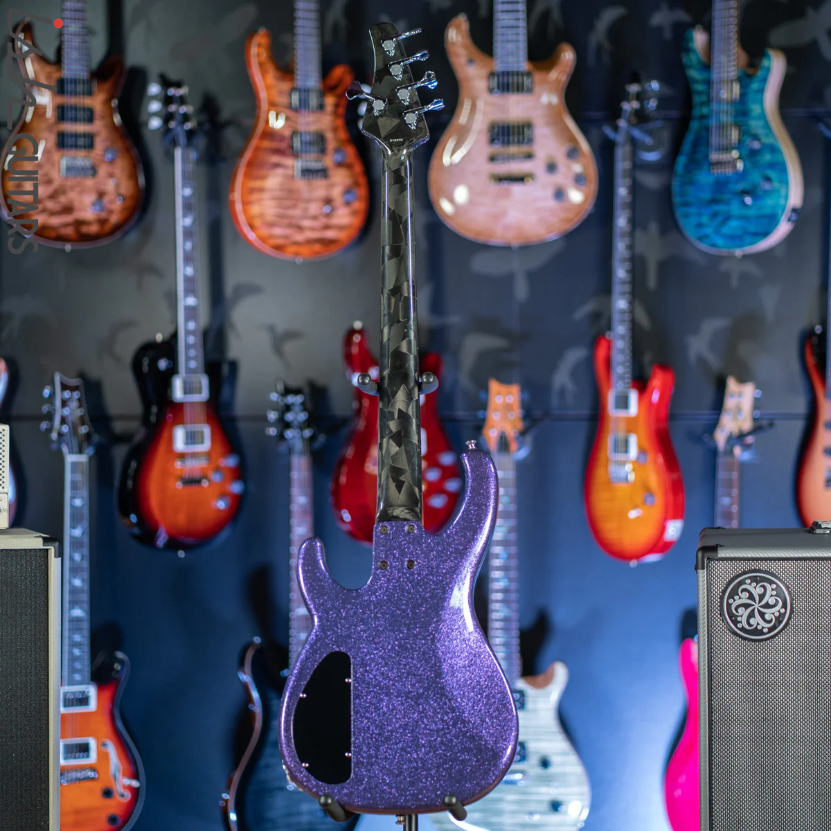 2001 Modulus Funk Unlimited FU5 Flea Bass FB5 - Rare Purple Glitter - Image 9