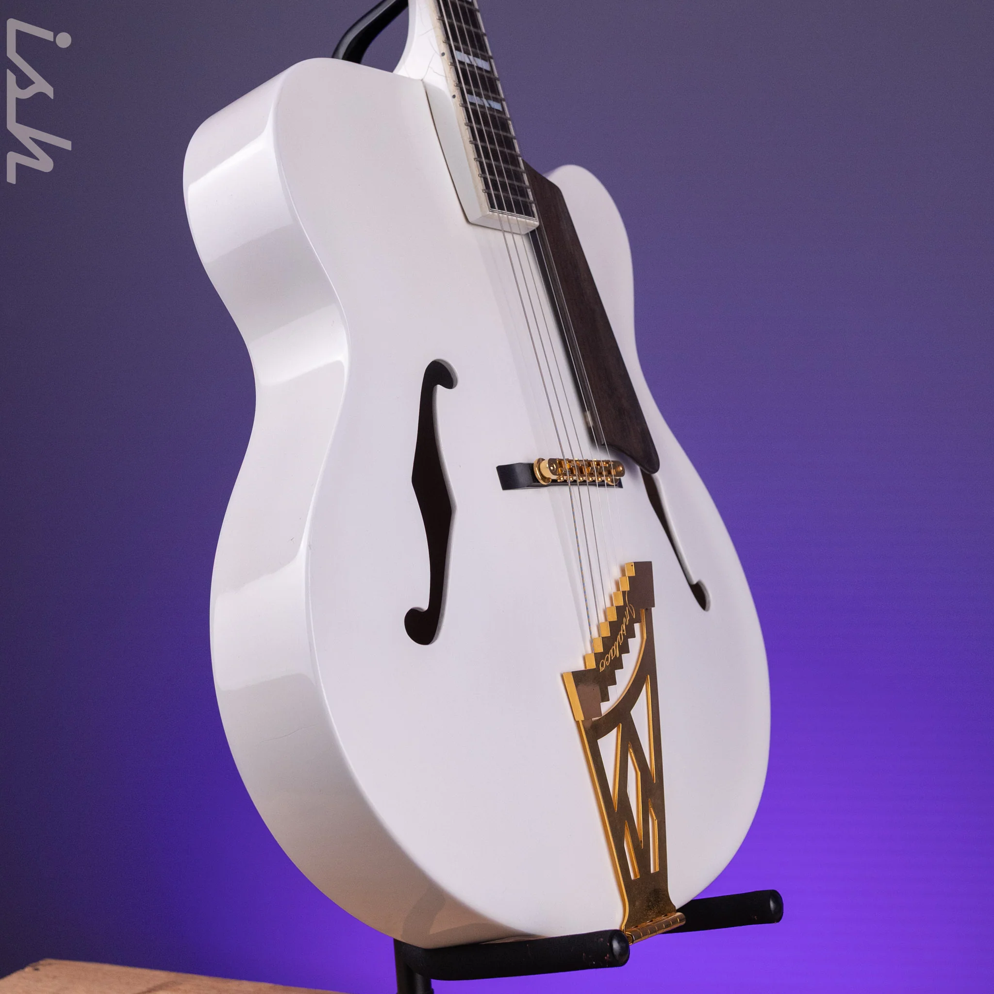 2002 Insalaco Archtop White - Image 3