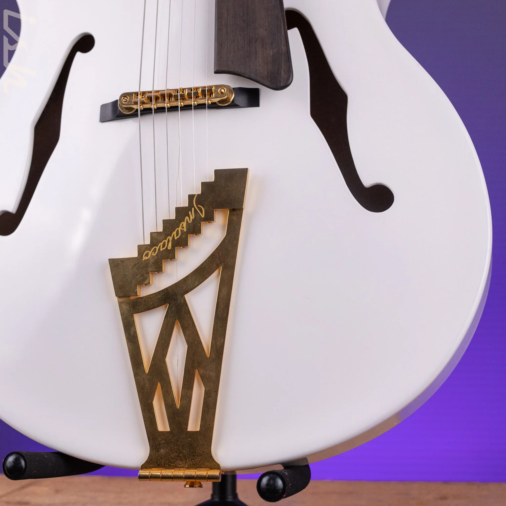 2002 Insalaco Archtop White - Image 5