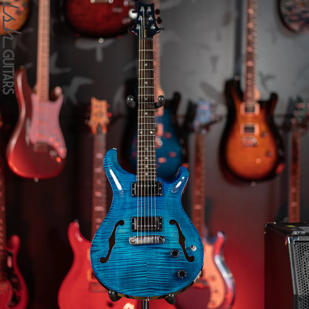 2003 PRS McCarty Hollowbody II Whale Blue 10 Top - Image 2