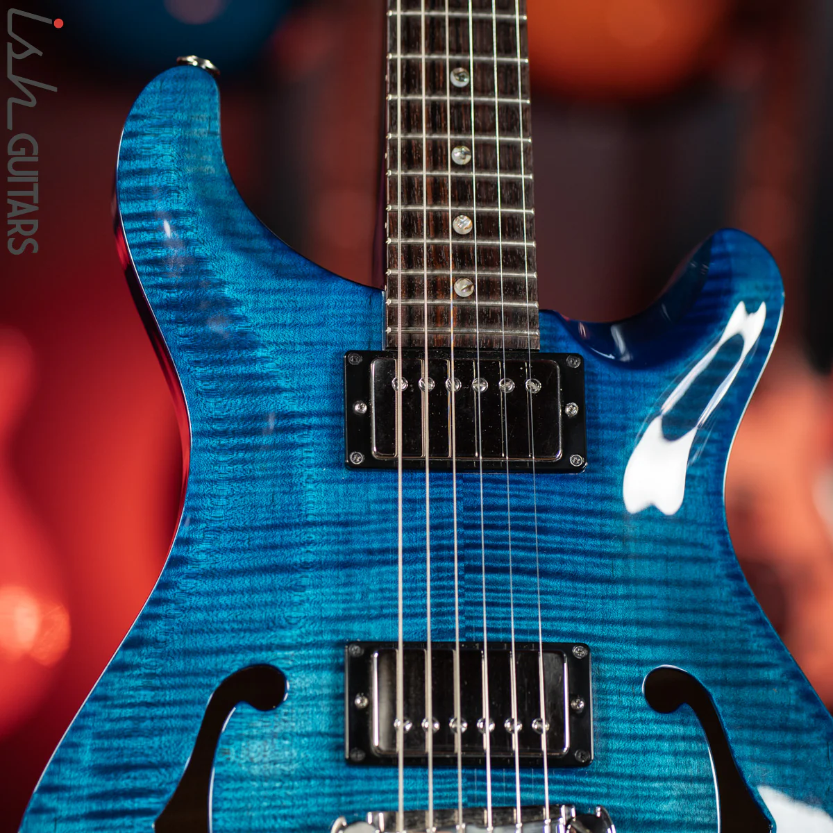 2003 PRS McCarty Hollowbody II Whale Blue 10 Top - Image 3