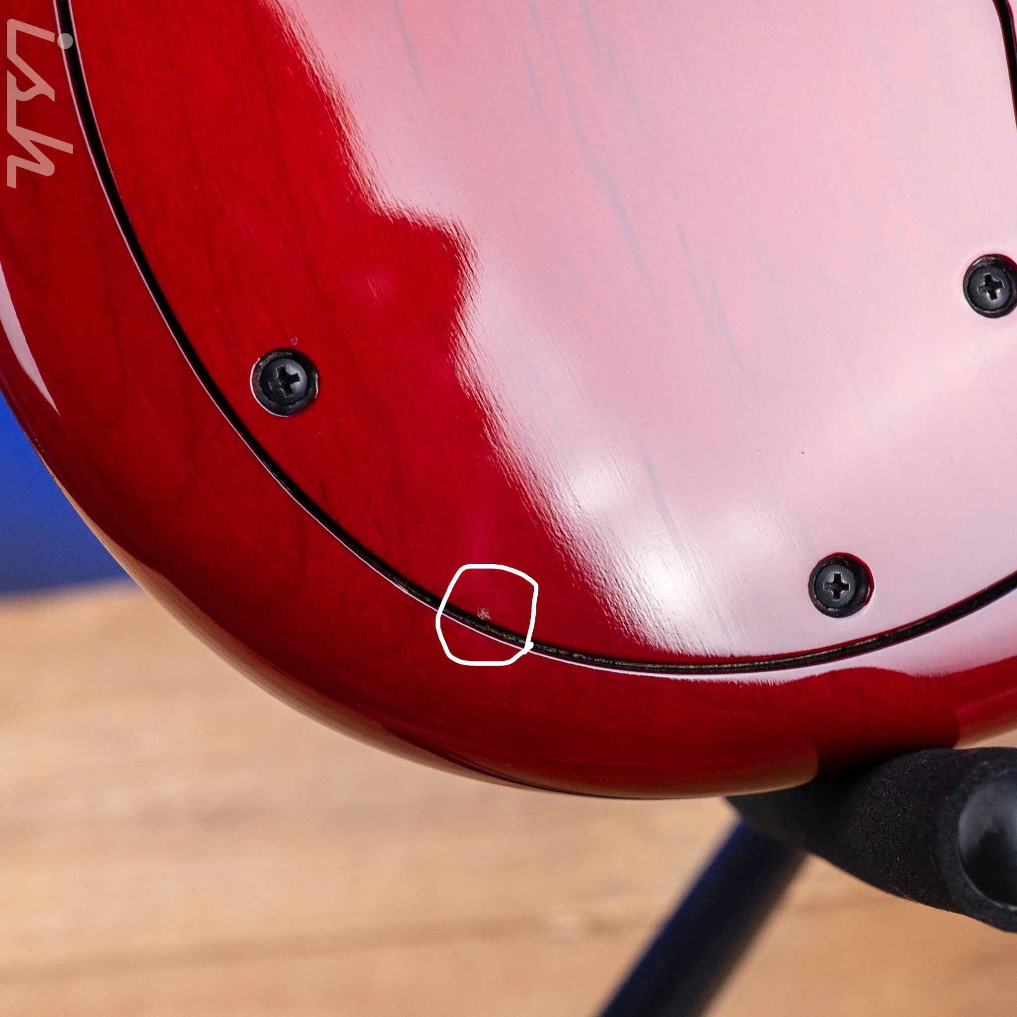 2004 F Bass BNF5 Fretless Transparent Red - Image 18