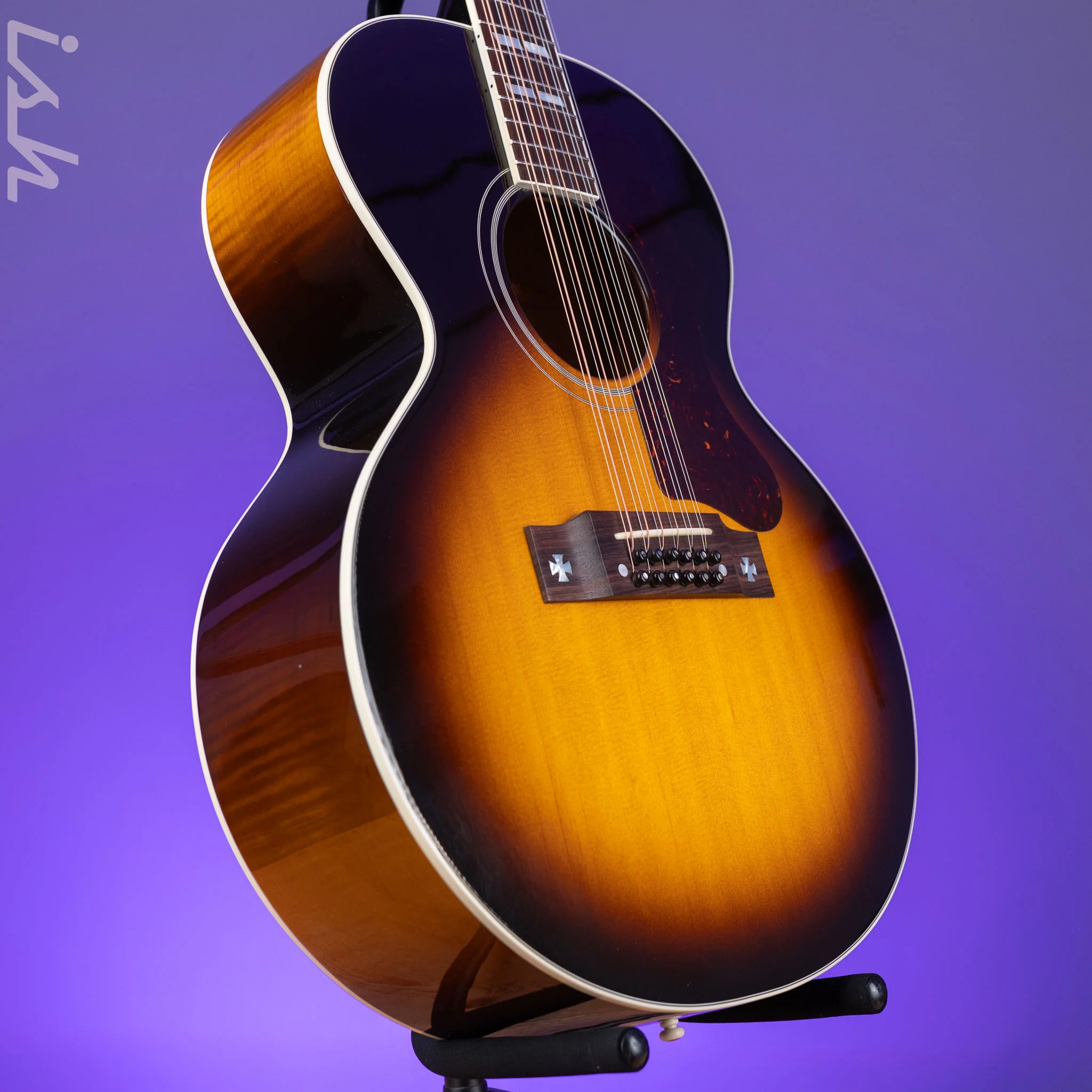 2004 Gibson J-185 12-String Sunburst - Image 3