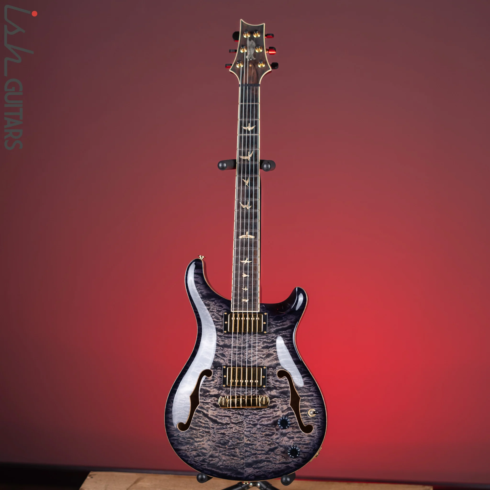 2004 PRS Private Stock Hollowbody II Purple Mist Smoked Burst - Image 2