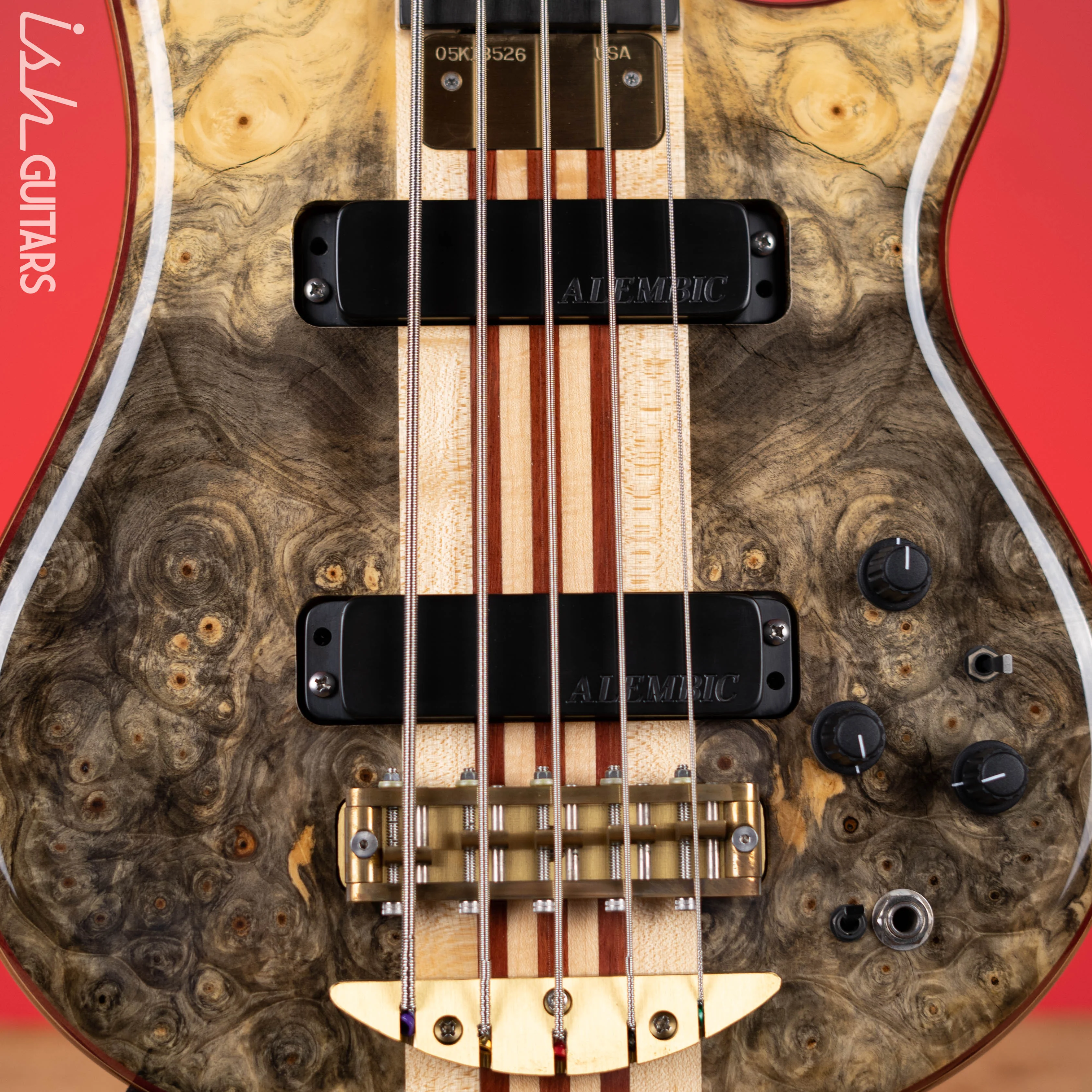 2005 Alembic Essence 5 String Natural - Image 6