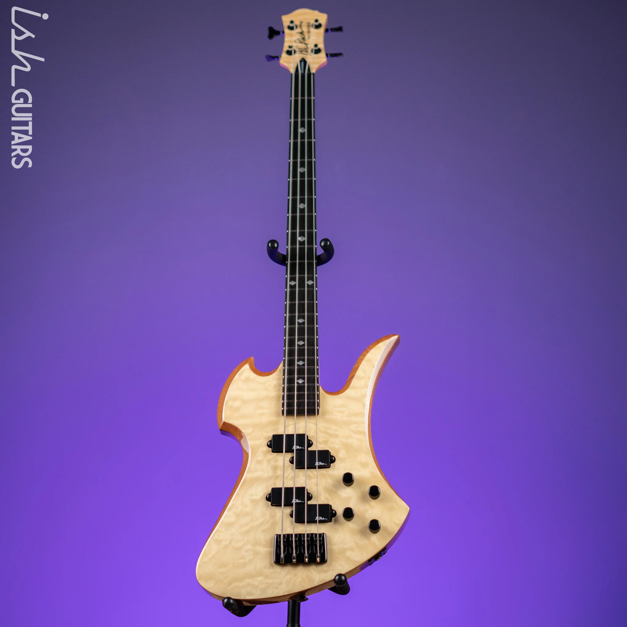 2005 BC Rich Mockingbird NJ Series Bass Guitar Natural - Image 2