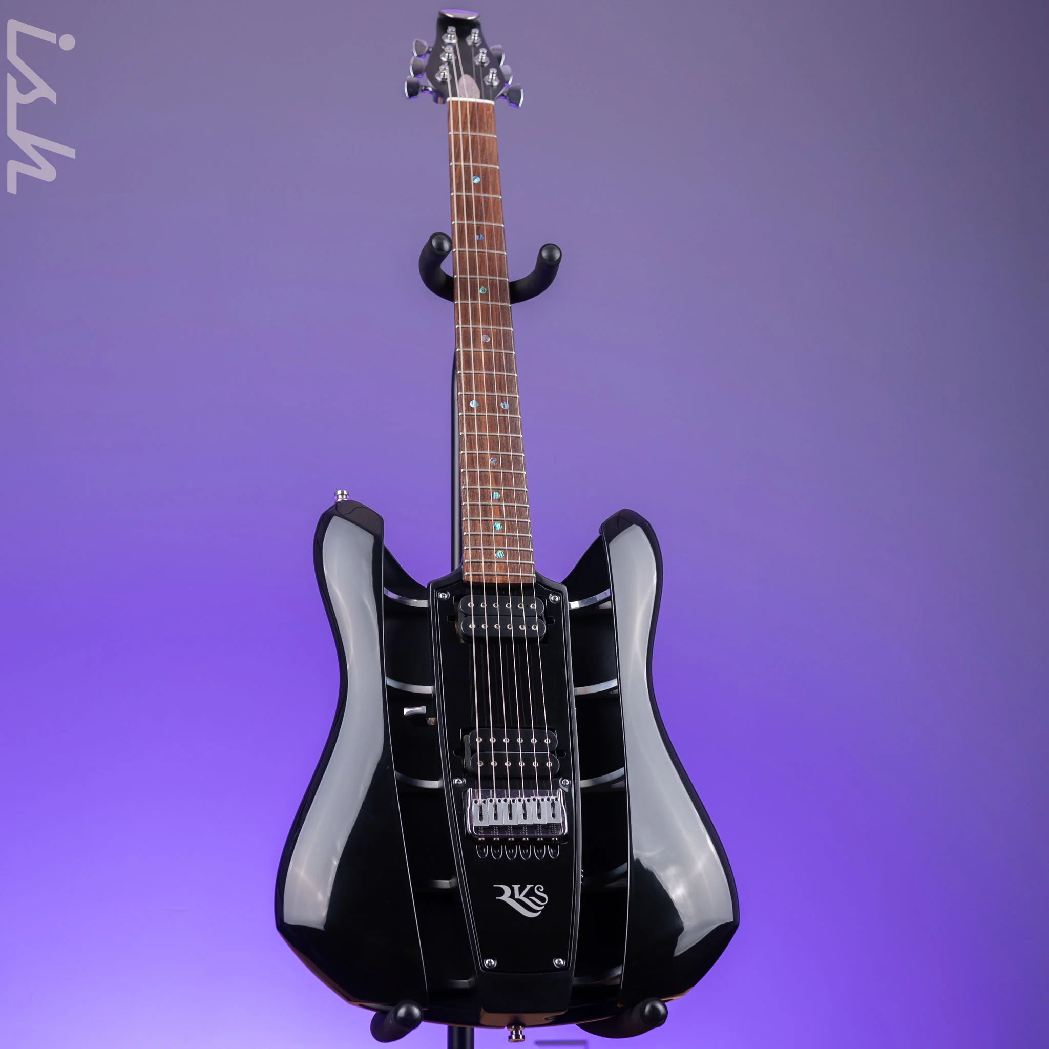 2005 RKS DarkStar II Hollowbody Electric Guitar Black - Image 2