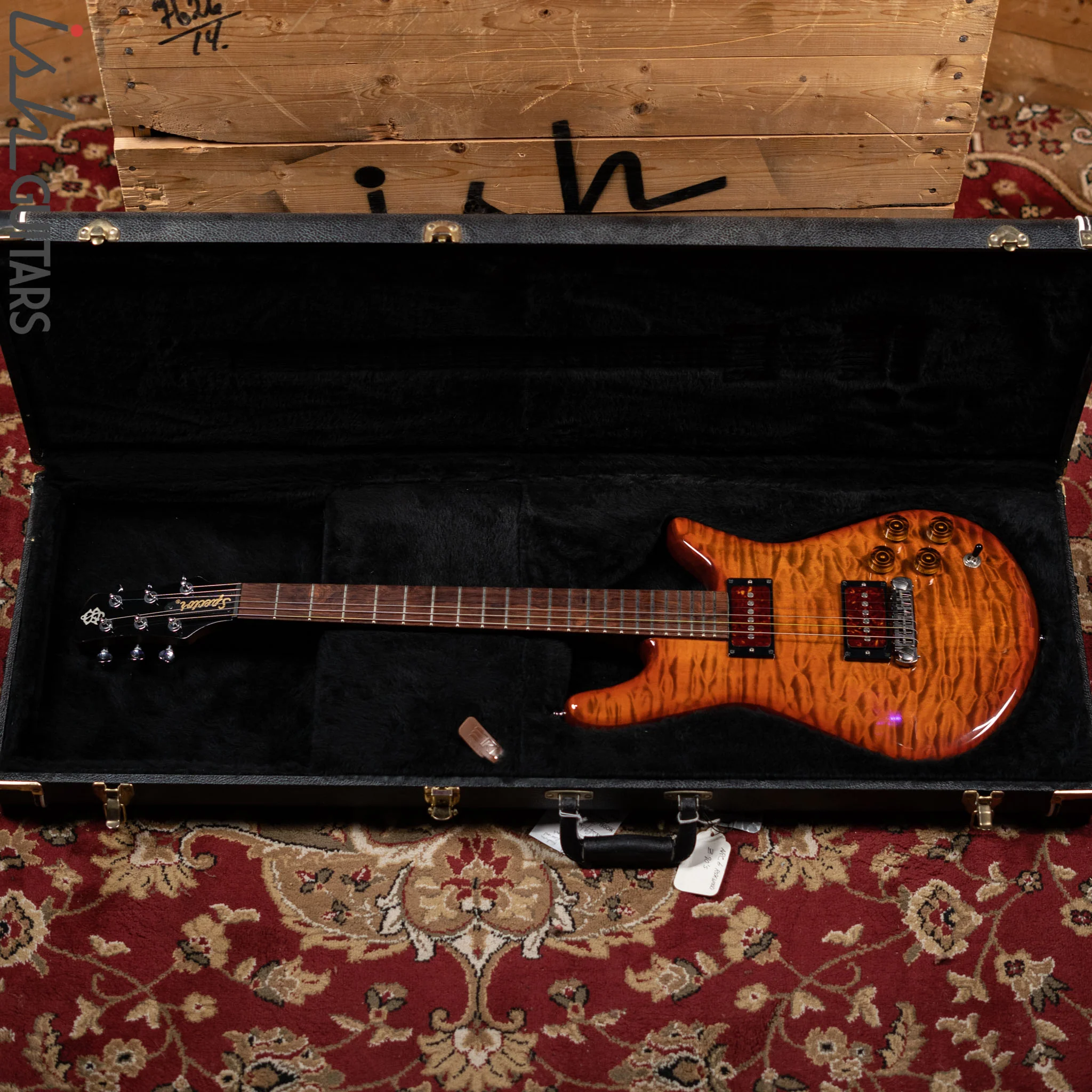 2005 Spector Arc-6 Set Neck Prototype #001 Ultra Amber Owned by Stuart Spector - Image 16