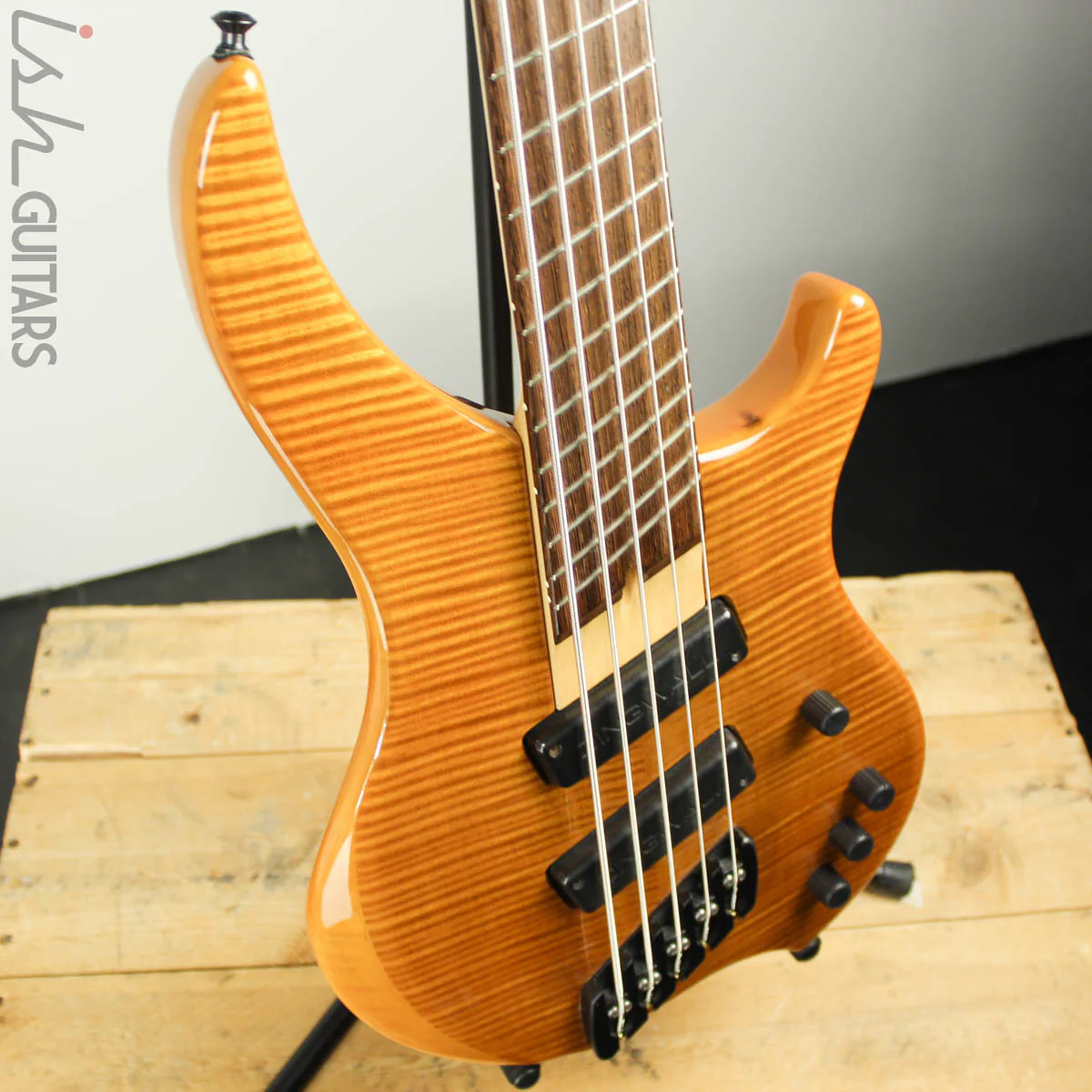 2003 Dingwall Afterburner I Flamed Maple Amber Fanned Fret Bass - Image 8