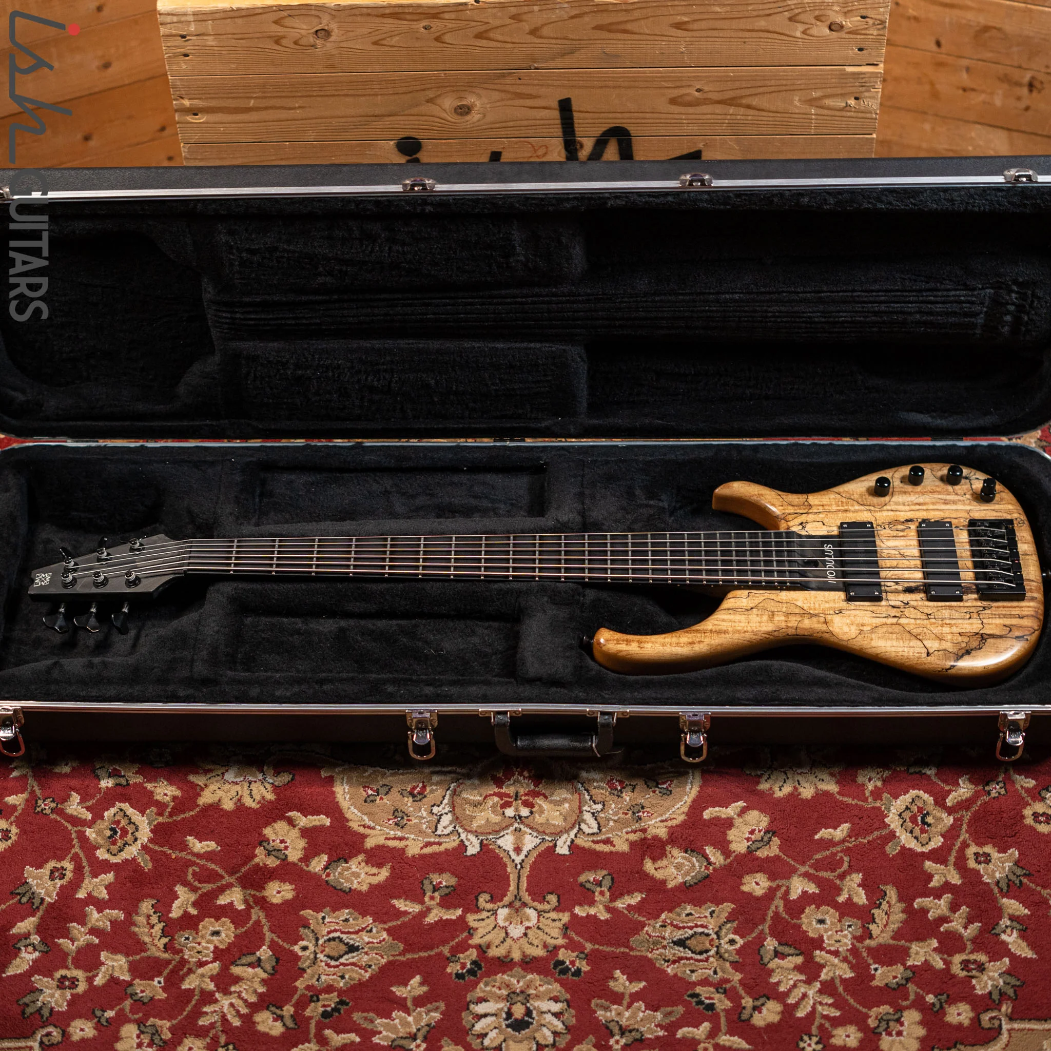 2006 Modulus Q6 Quantum 6-String Bass Natural Spalt Maple - Image 14