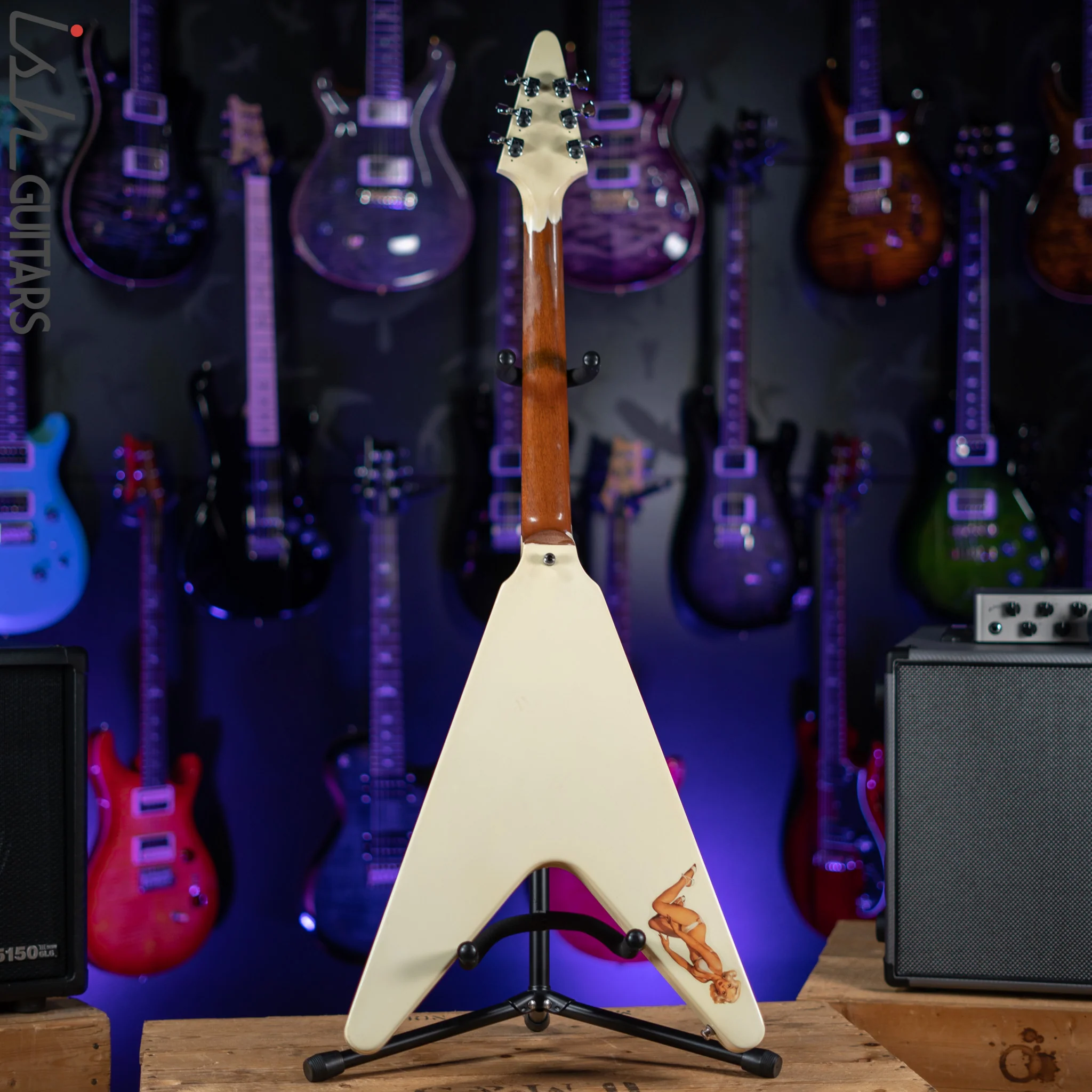 2007 Gibson Flying V Classic White 'Aged' - Image 6