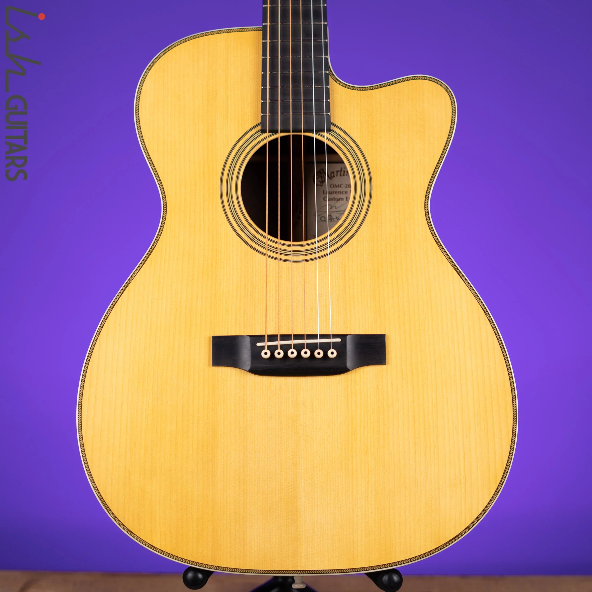 2007 Martin OMC-28M Custom Laurence Juber Natural