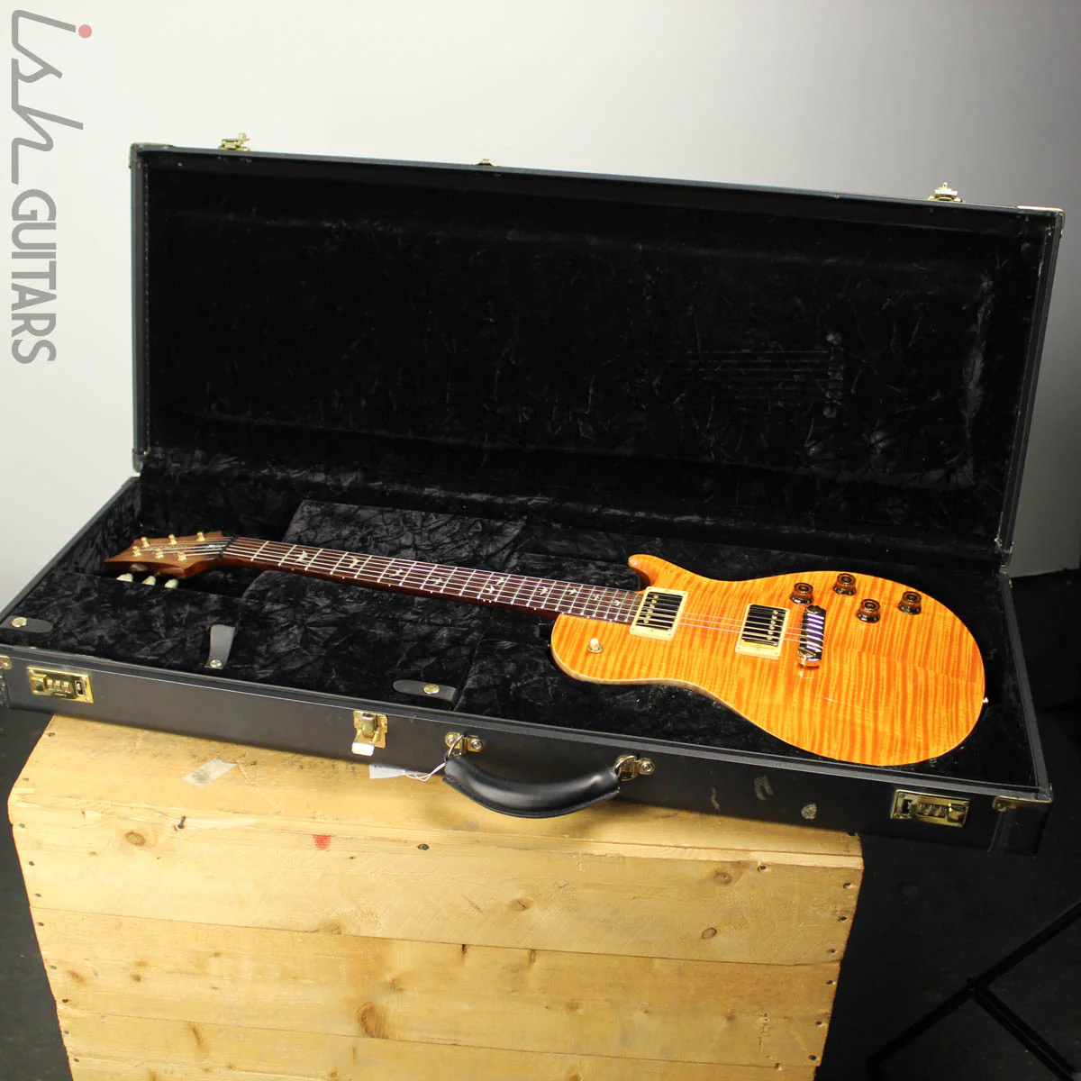 2007 Paul Reed Smith PRS 20th Anniversary Artist SC Flamed Amber Top Brazilian Board - Image 13