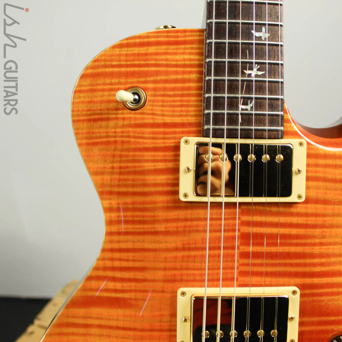 2007 Paul Reed Smith PRS 20th Anniversary Artist SC Flamed Amber Top Brazilian Board - Image 4
