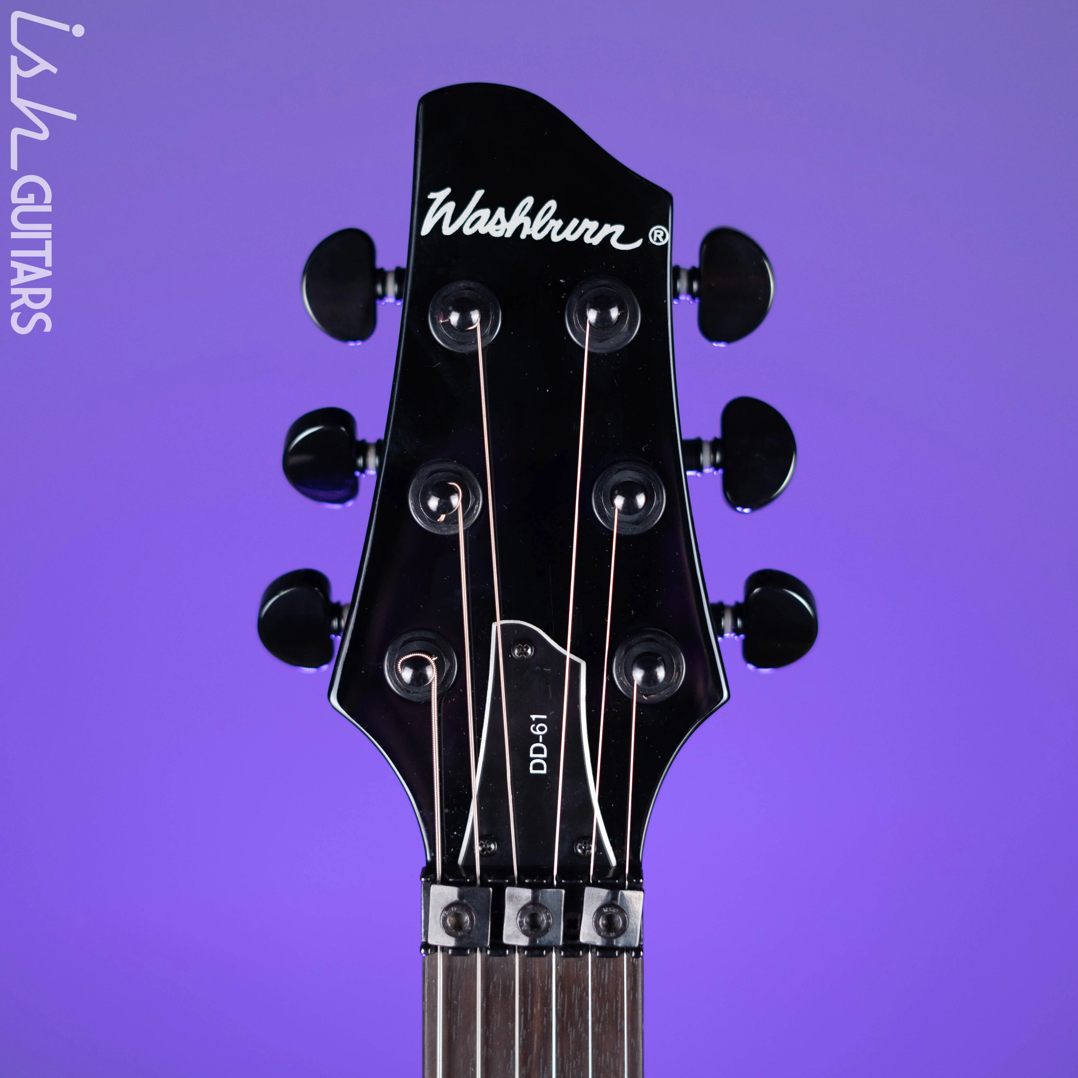 2007 Washburn DD61 Dan Donegan Signature Silver Flames - Image 5