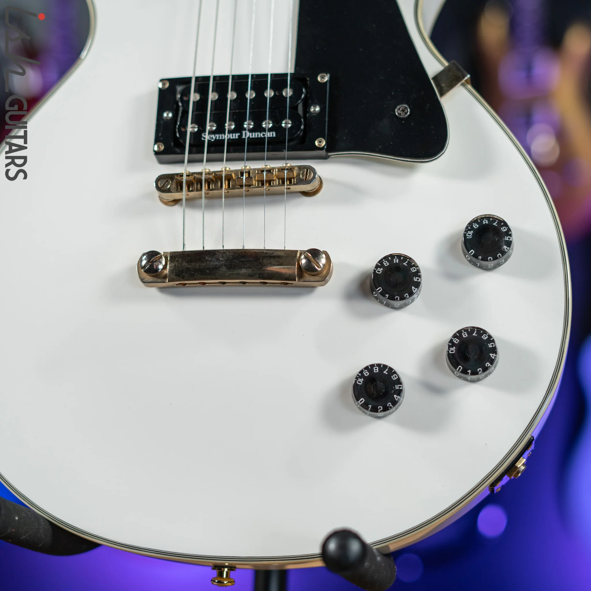 2008 Epiphone Les Paul Custom White - Image 4